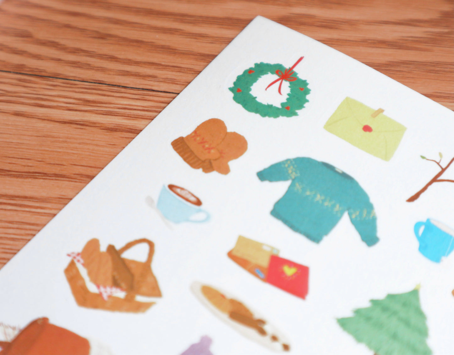 Christmas Theme Diecut Sticker Sheet