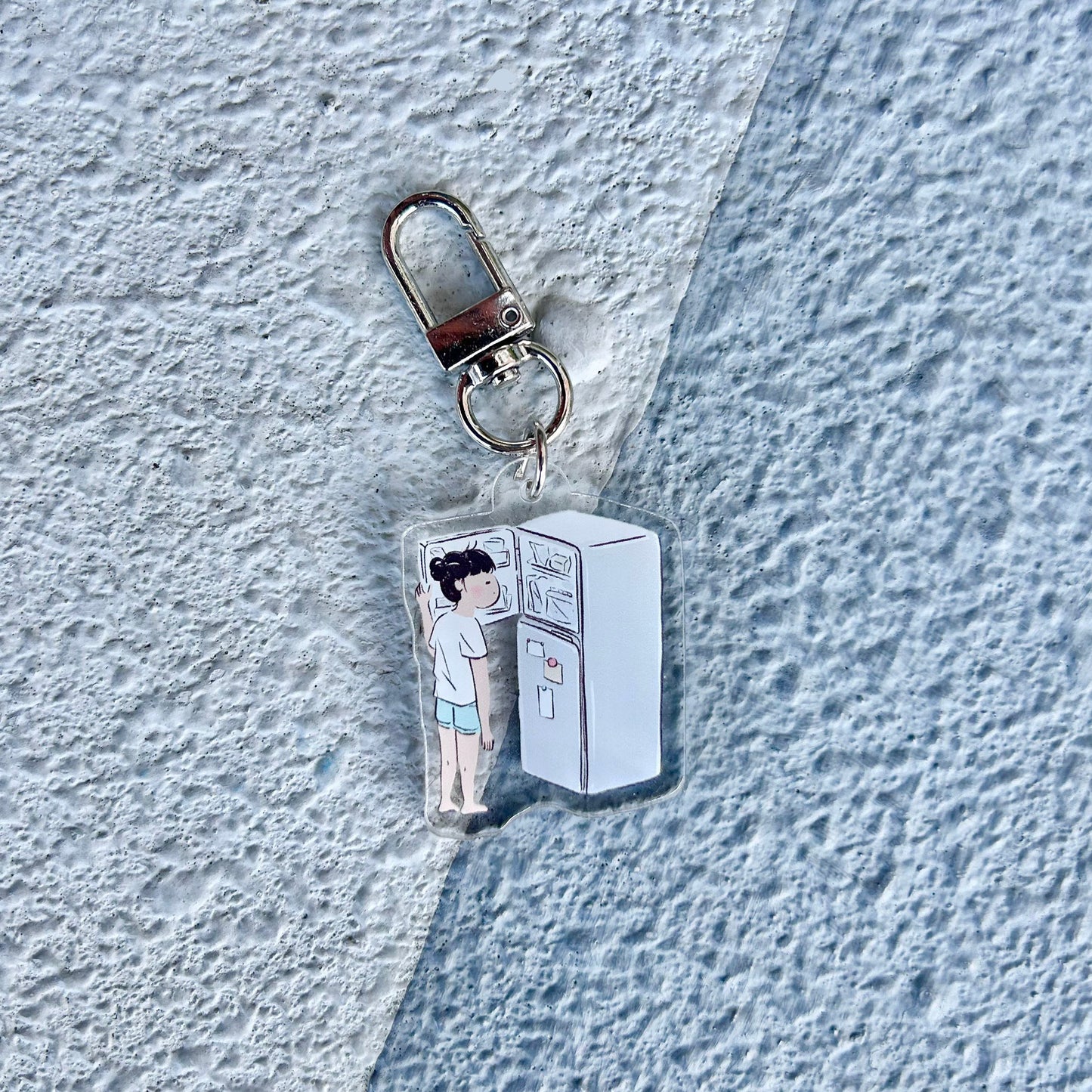 Miss Ng Yuk Get Air From Fridge Keychain