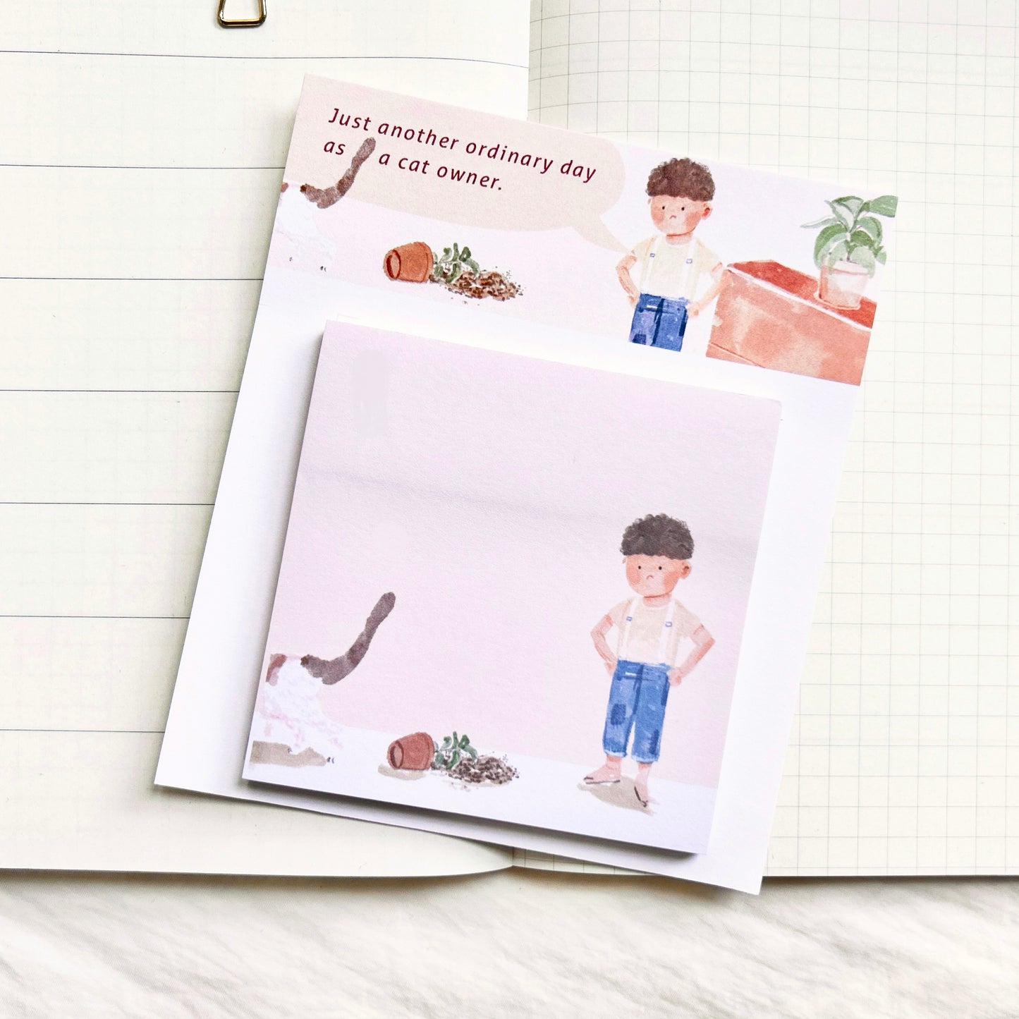Cat Owner's Ordinary Day Memo Pad