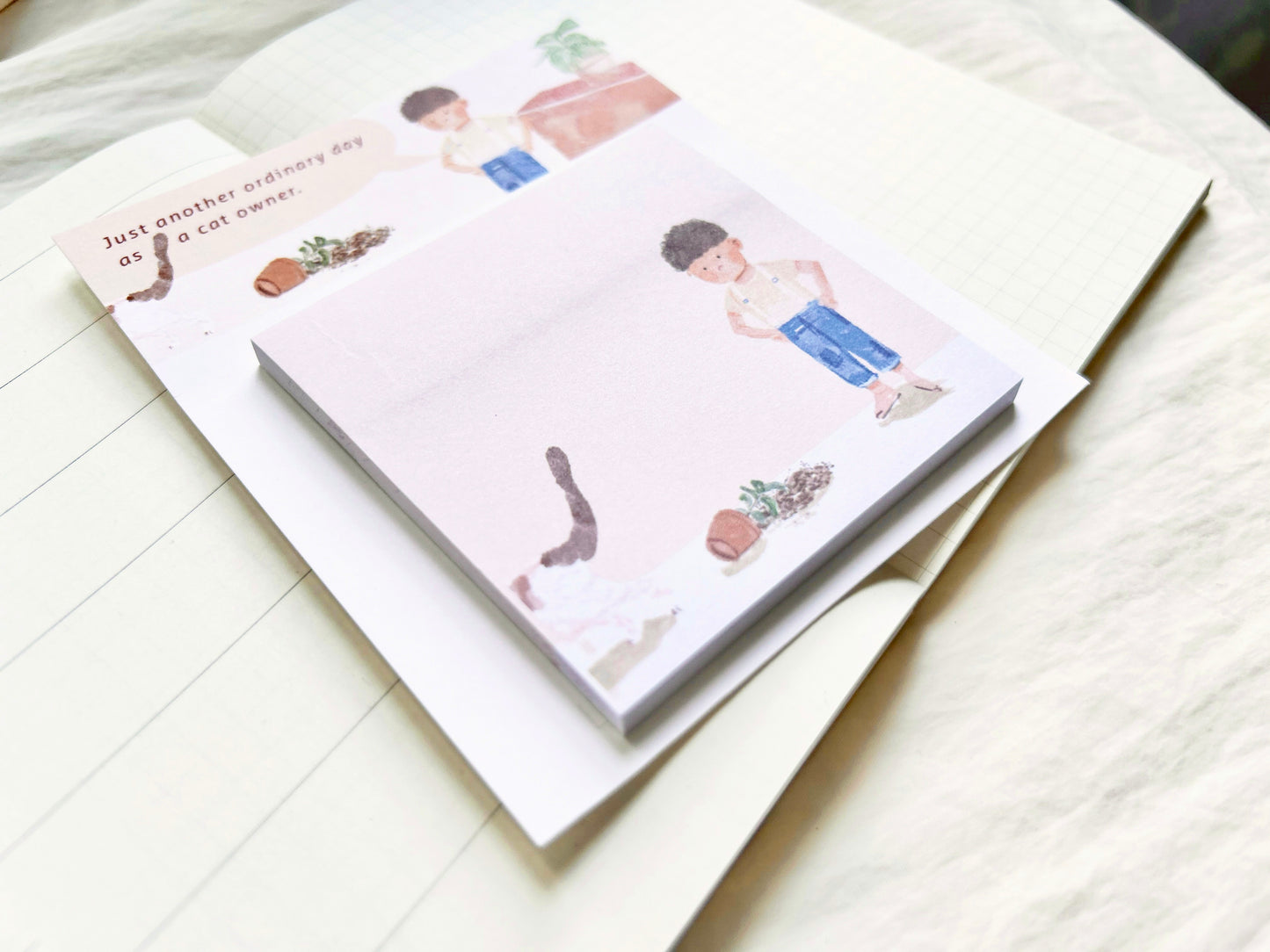 Cat Owner's Ordinary Day Memo Pad