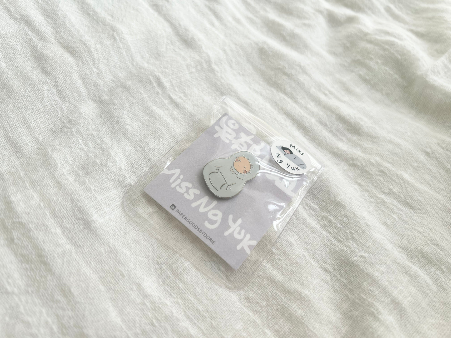 Miss Ng Yuk Zoned Out Enamel Pin