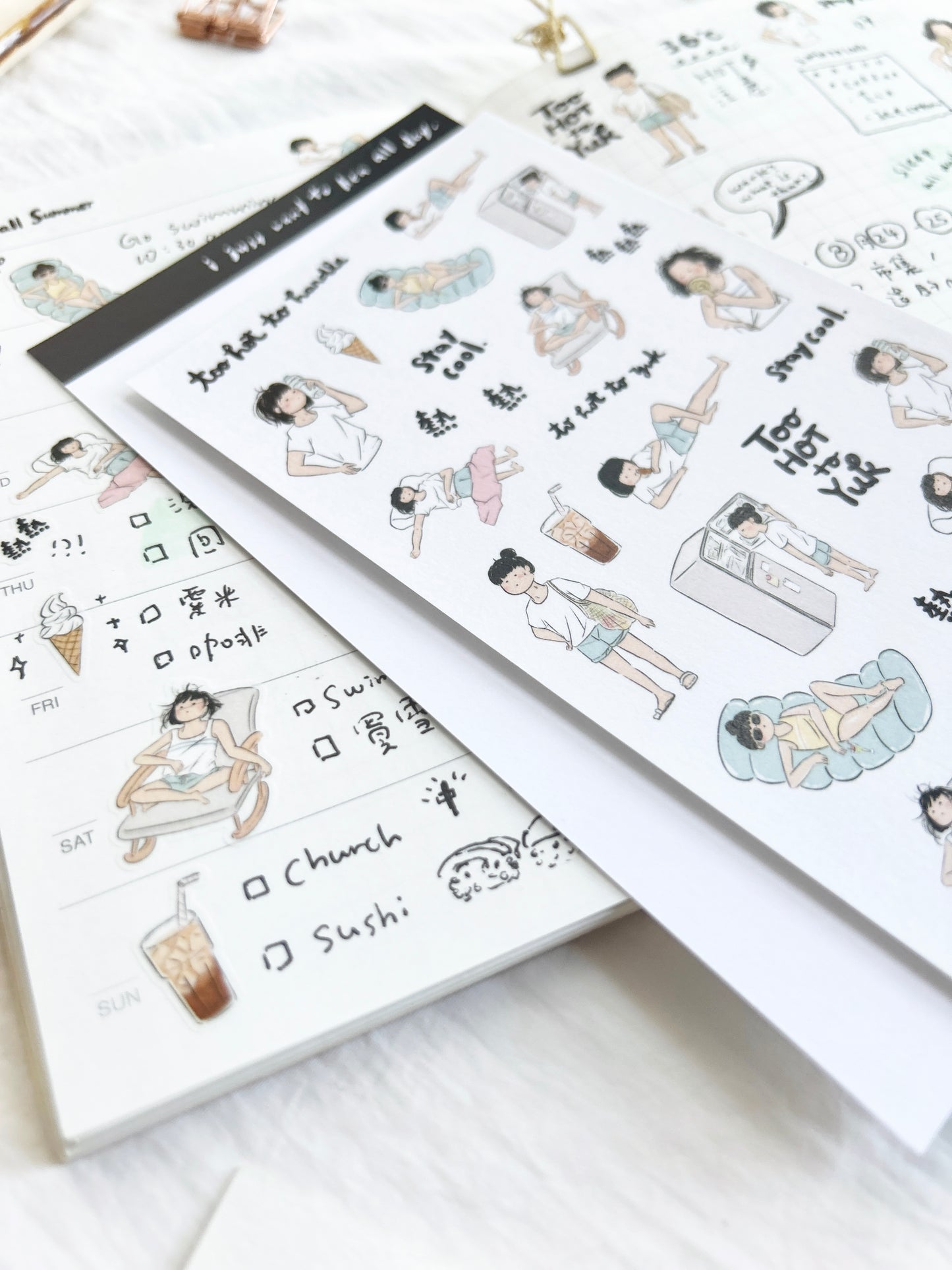 Miss Ng Yuk Sticker Sheet Vol.5 Too Hot to Handle