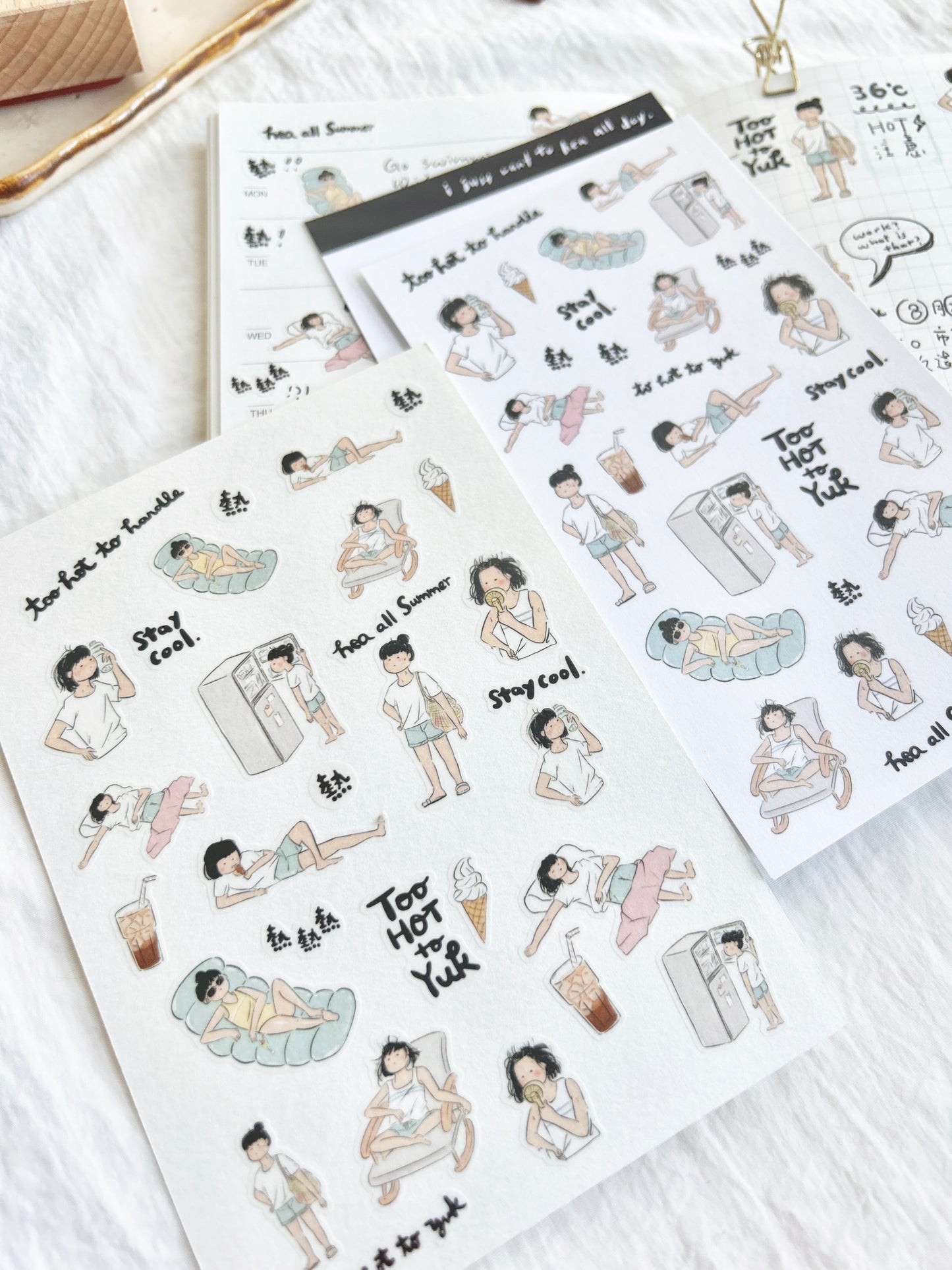 Miss Ng Yuk Sticker Sheet Vol.5 Too Hot to Handle