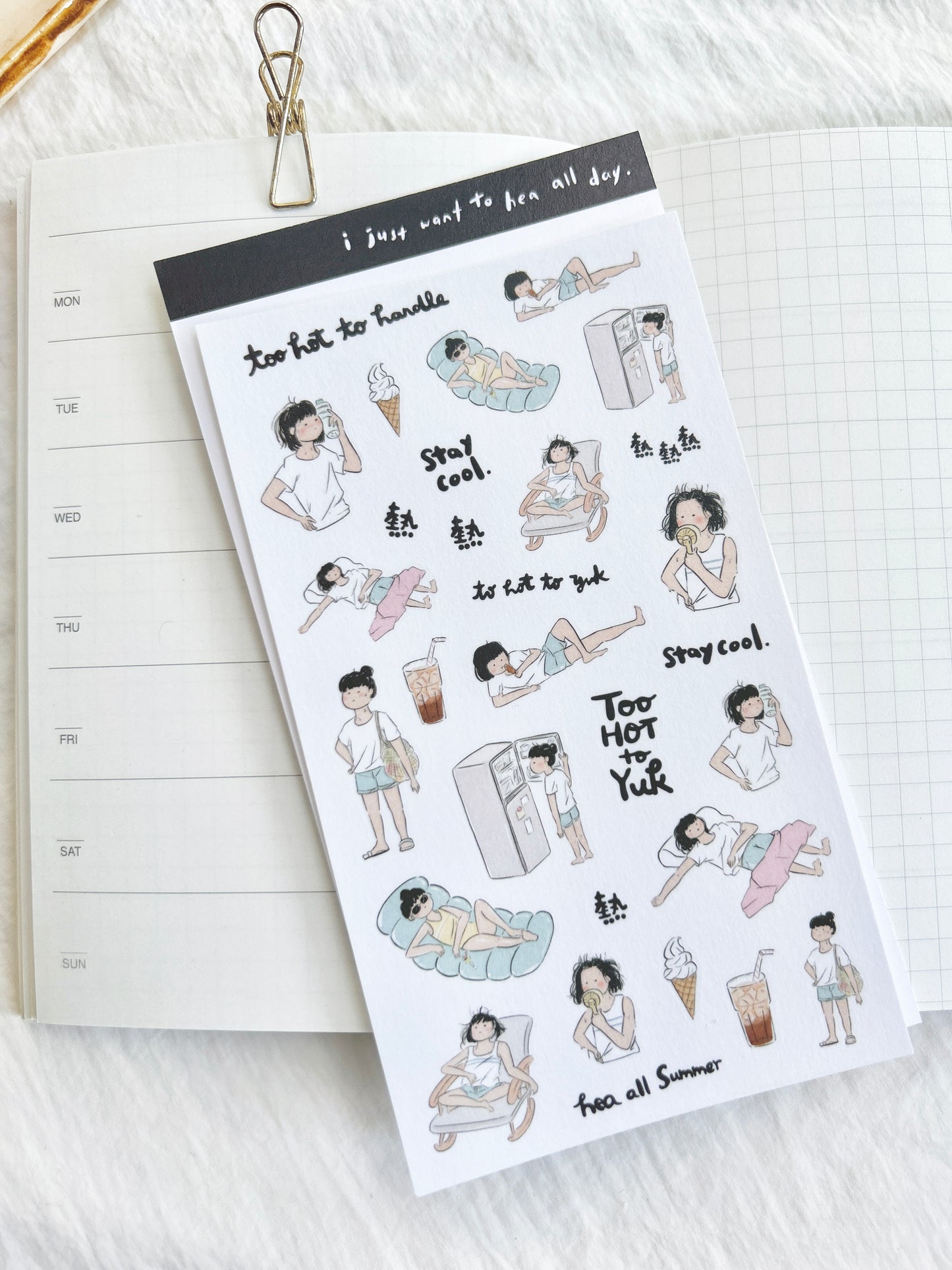 Miss Ng Yuk Sticker Sheet Vol.5 Too Hot to Handle