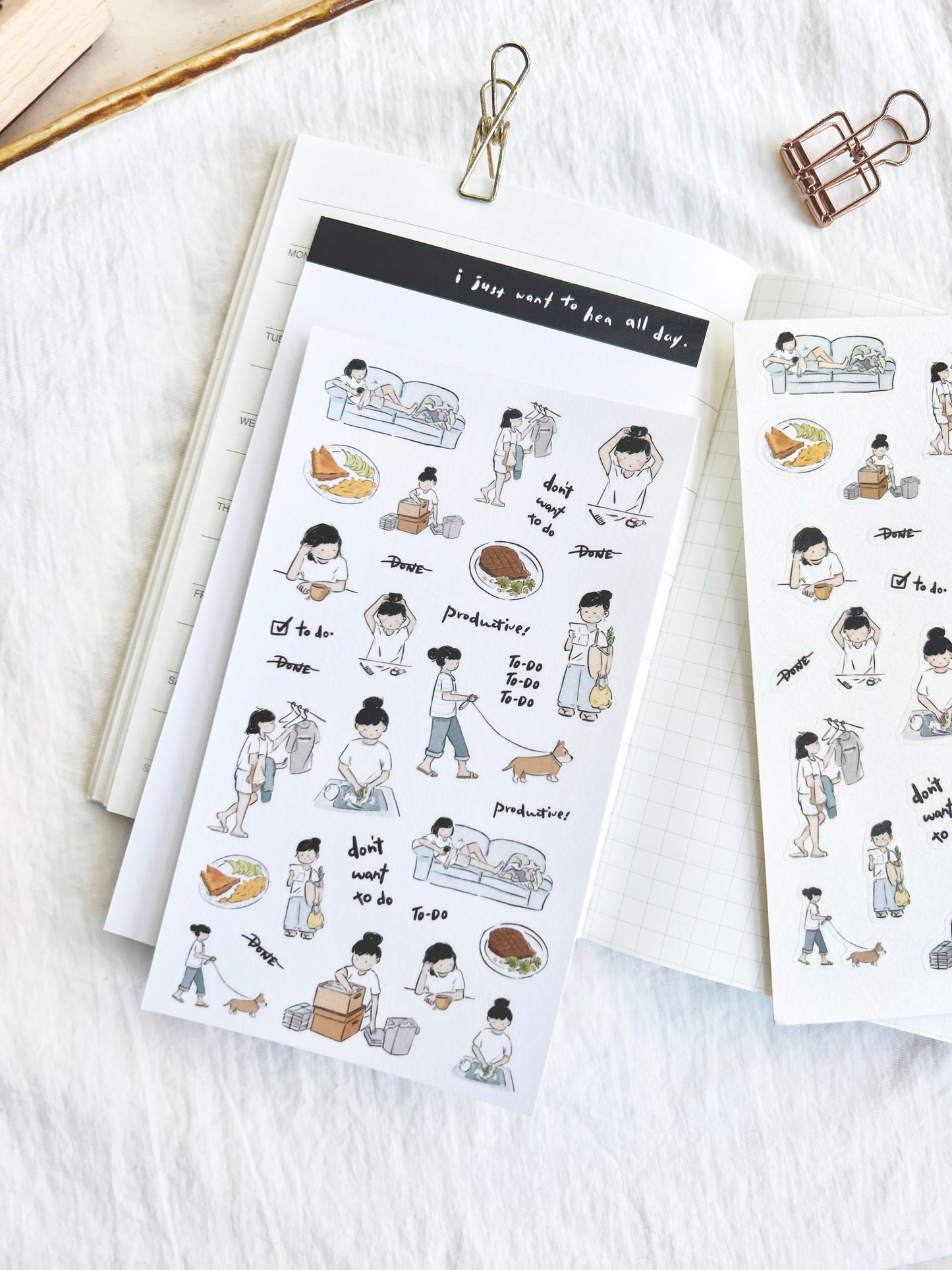 Miss Ng Yuk Sticker Sheet Vol.3 Productive Day
