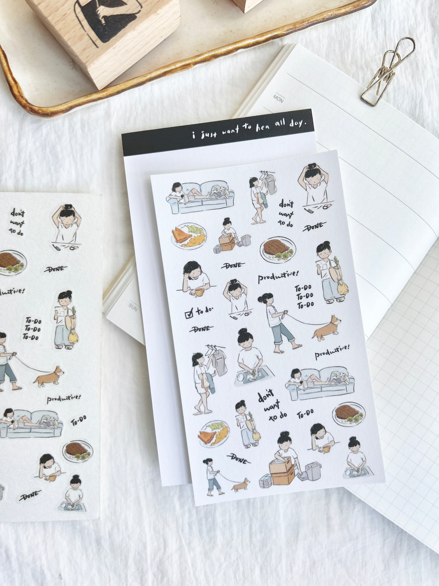 Miss Ng Yuk Sticker Sheet Vol.3 Productive Day
