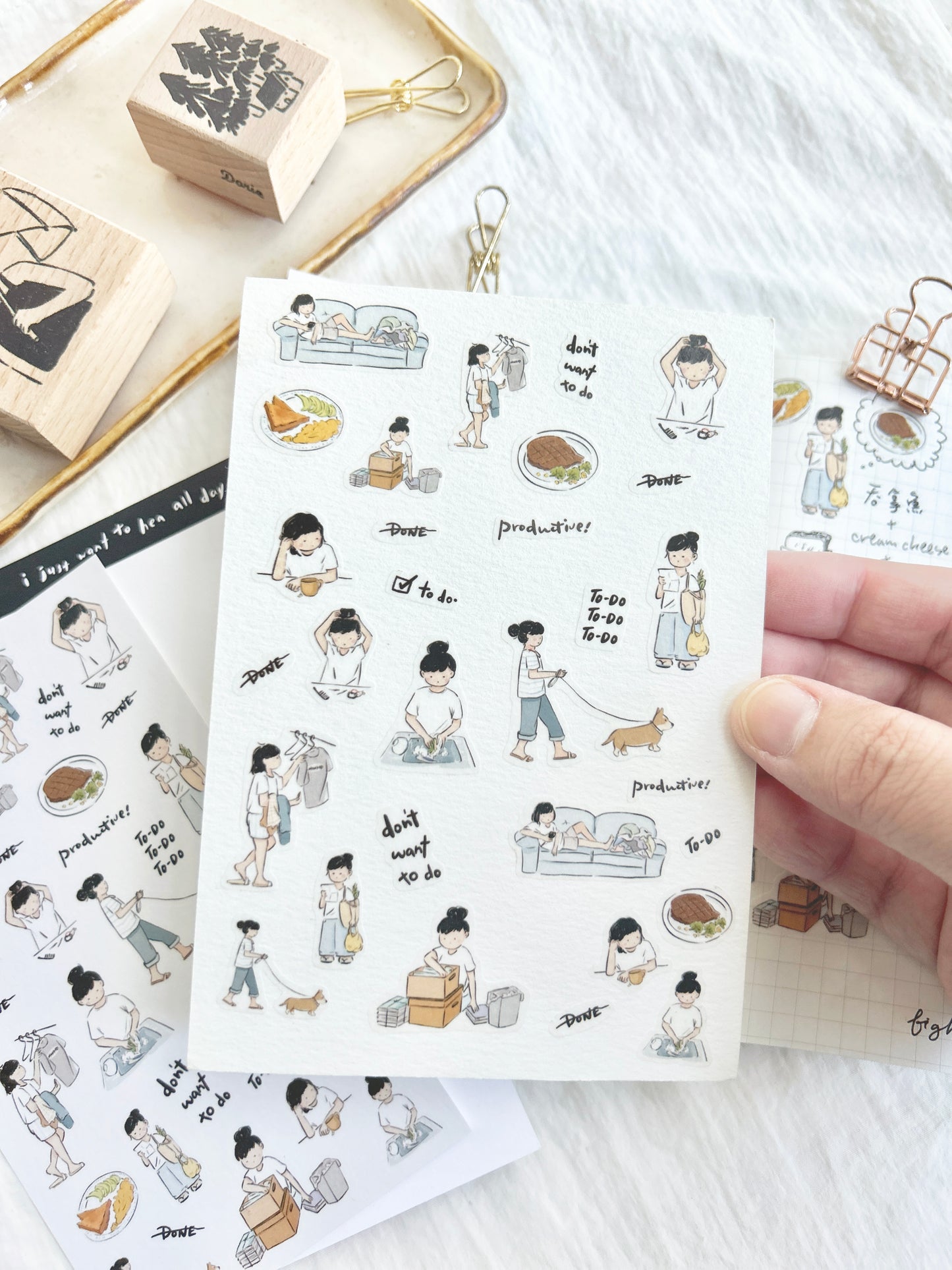 Miss Ng Yuk Sticker Sheet Vol.3 Productive Day