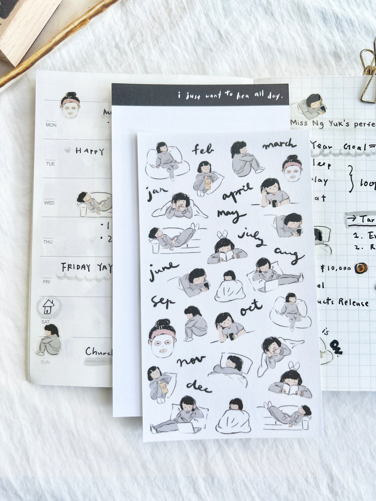 Miss Ng Yuk Sticker Sheet Vol.2 Yearly Plan