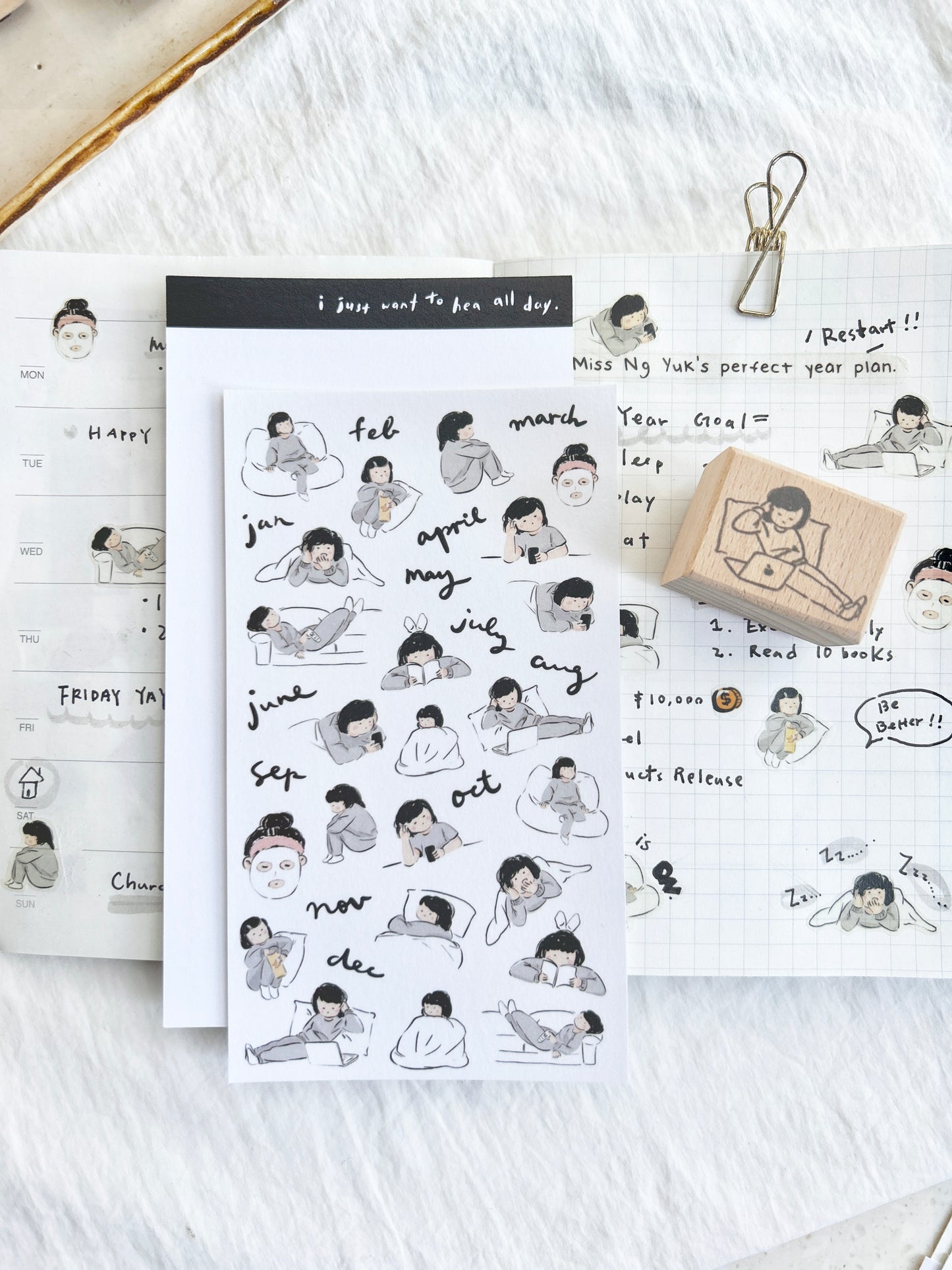 Miss Ng Yuk Sticker Sheet Vol.2 Yearly Plan