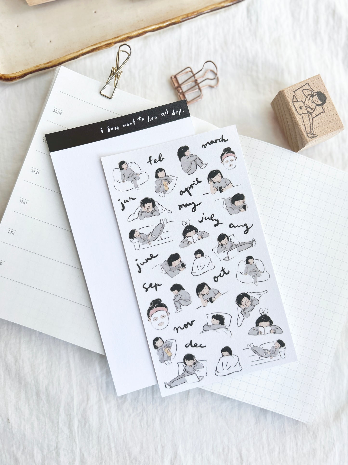 Miss Ng Yuk Sticker Sheet Vol.2 Yearly Plan