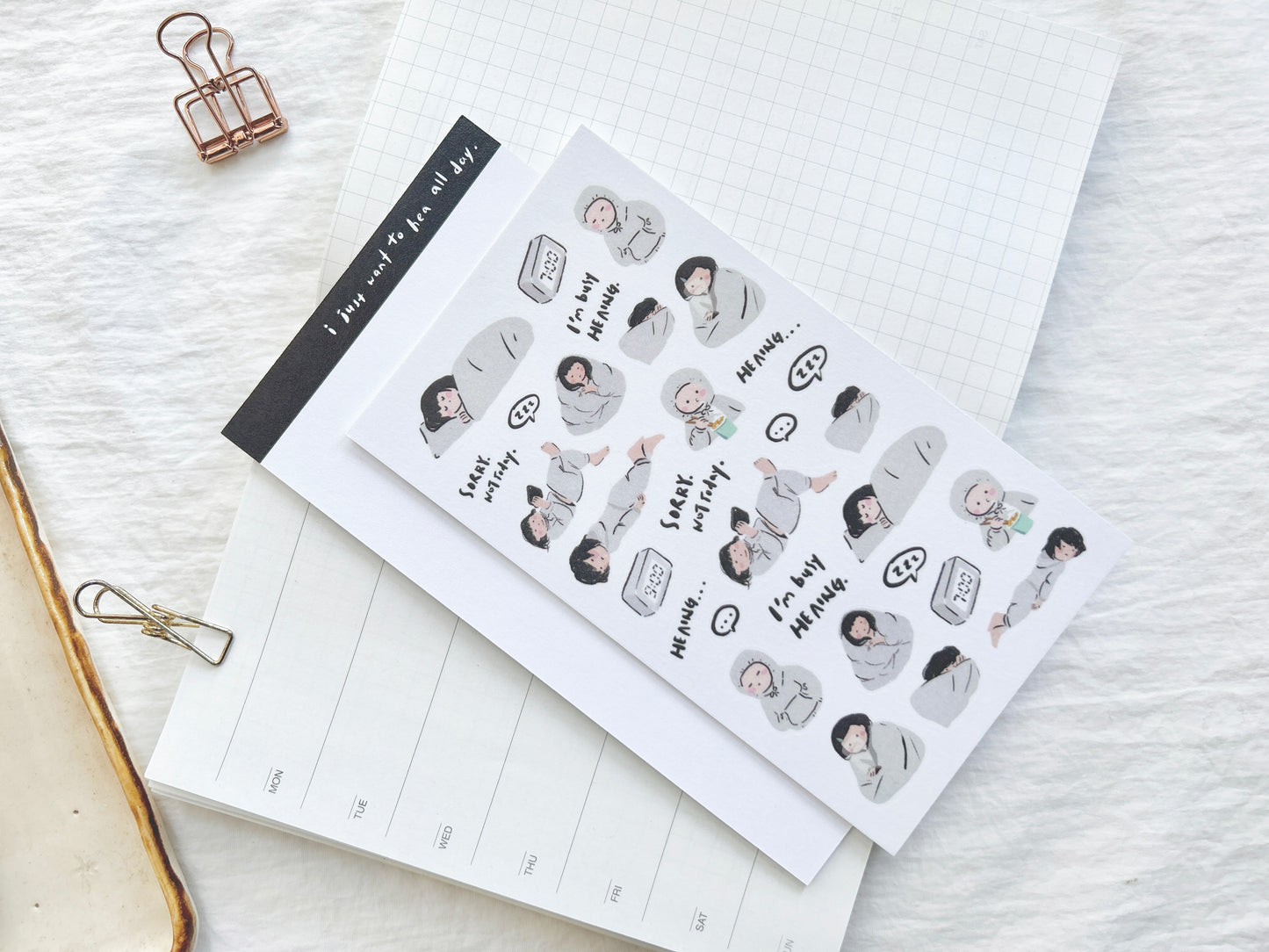 Miss Ng Yuk Sticker Sheet Vol.1 Daily life