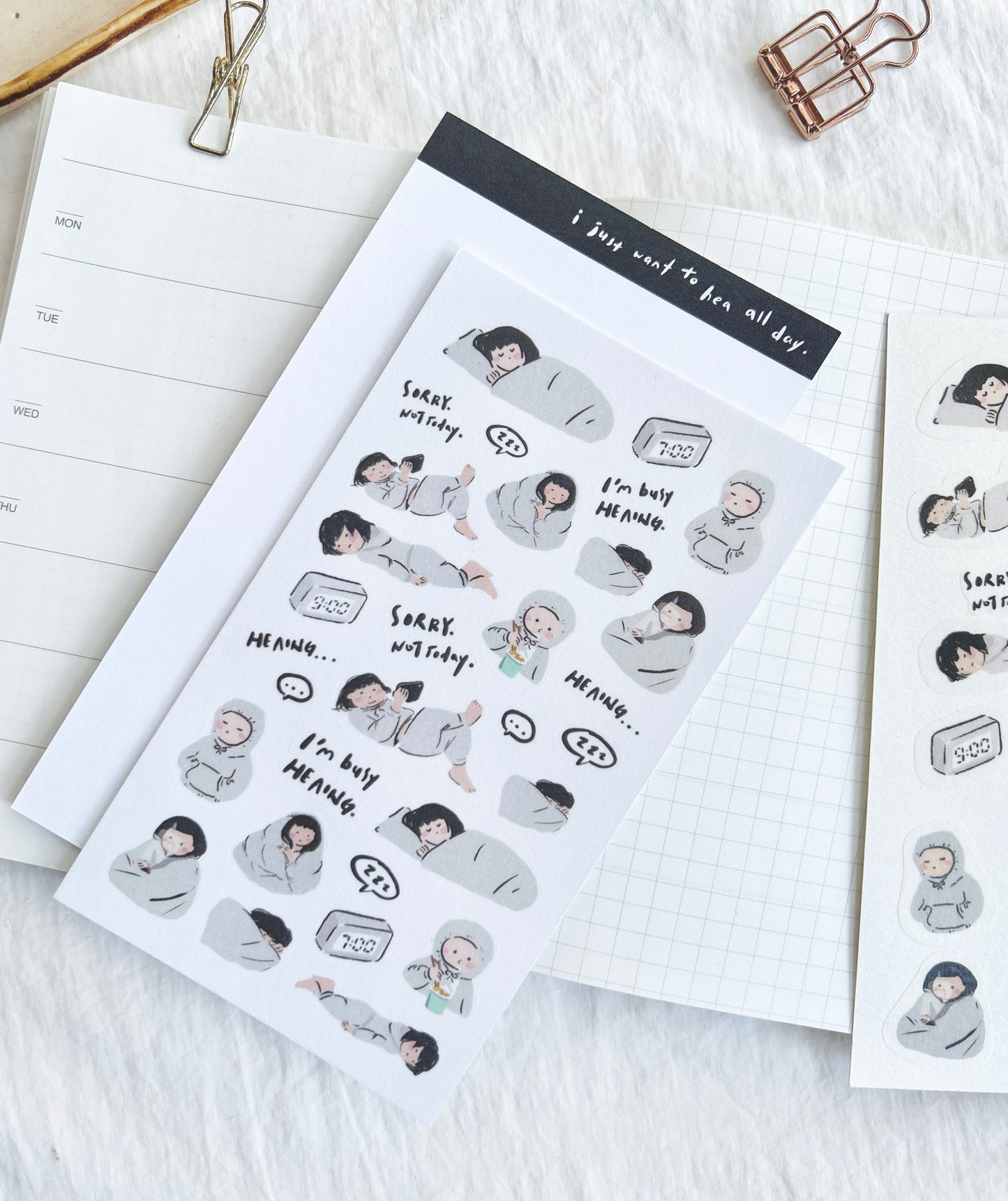 Miss Ng Yuk Sticker Sheet Vol.1 Daily life