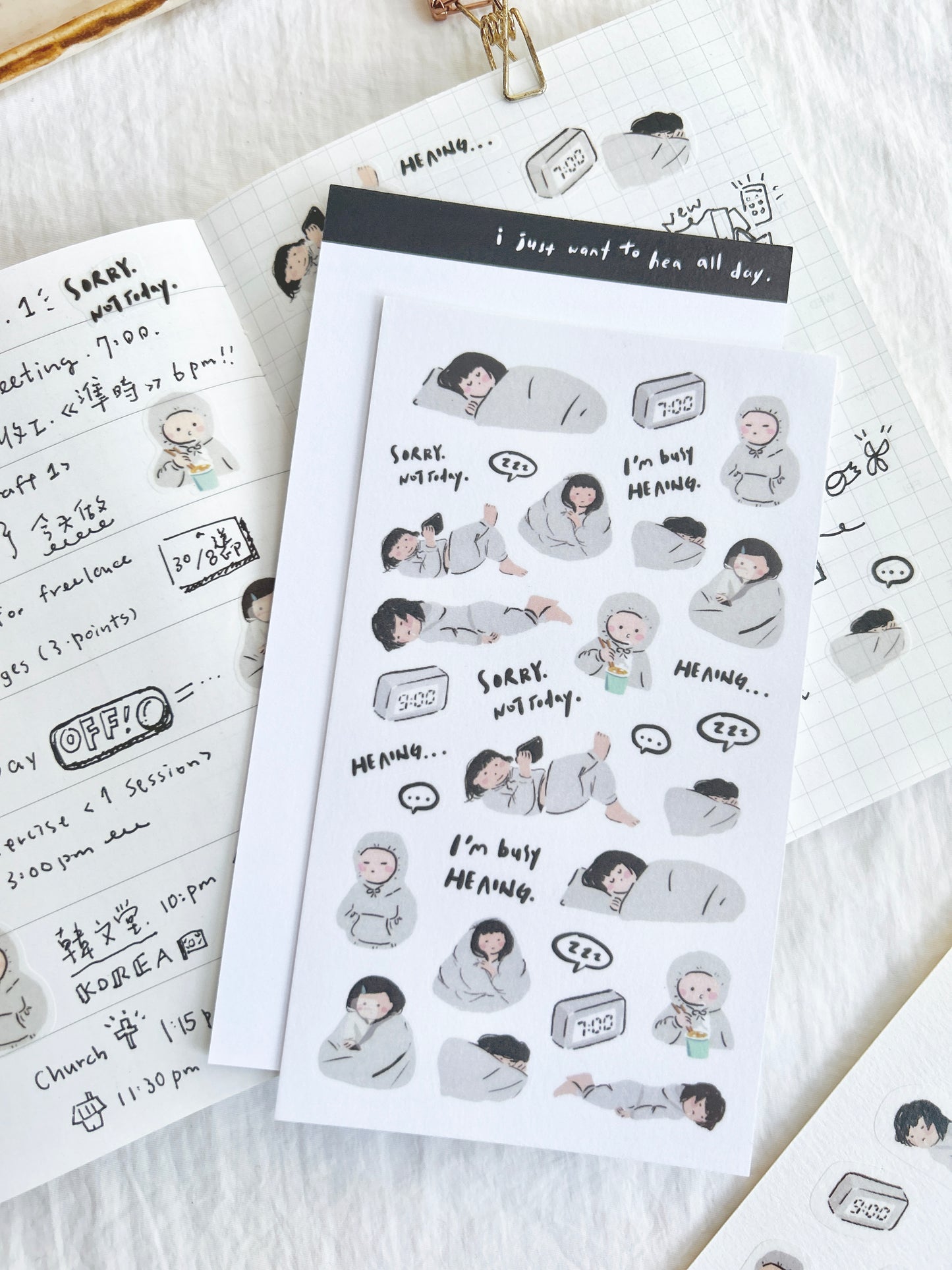 Miss Ng Yuk Sticker Sheet Vol.1 Daily life