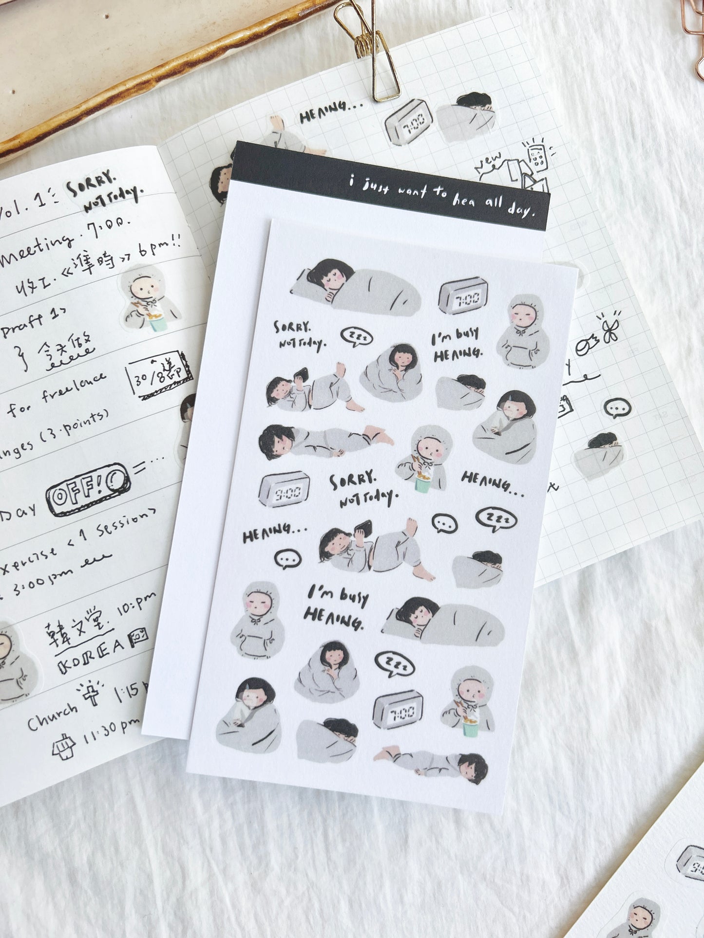 Miss Ng Yuk Sticker Sheet Vol.1 Daily life