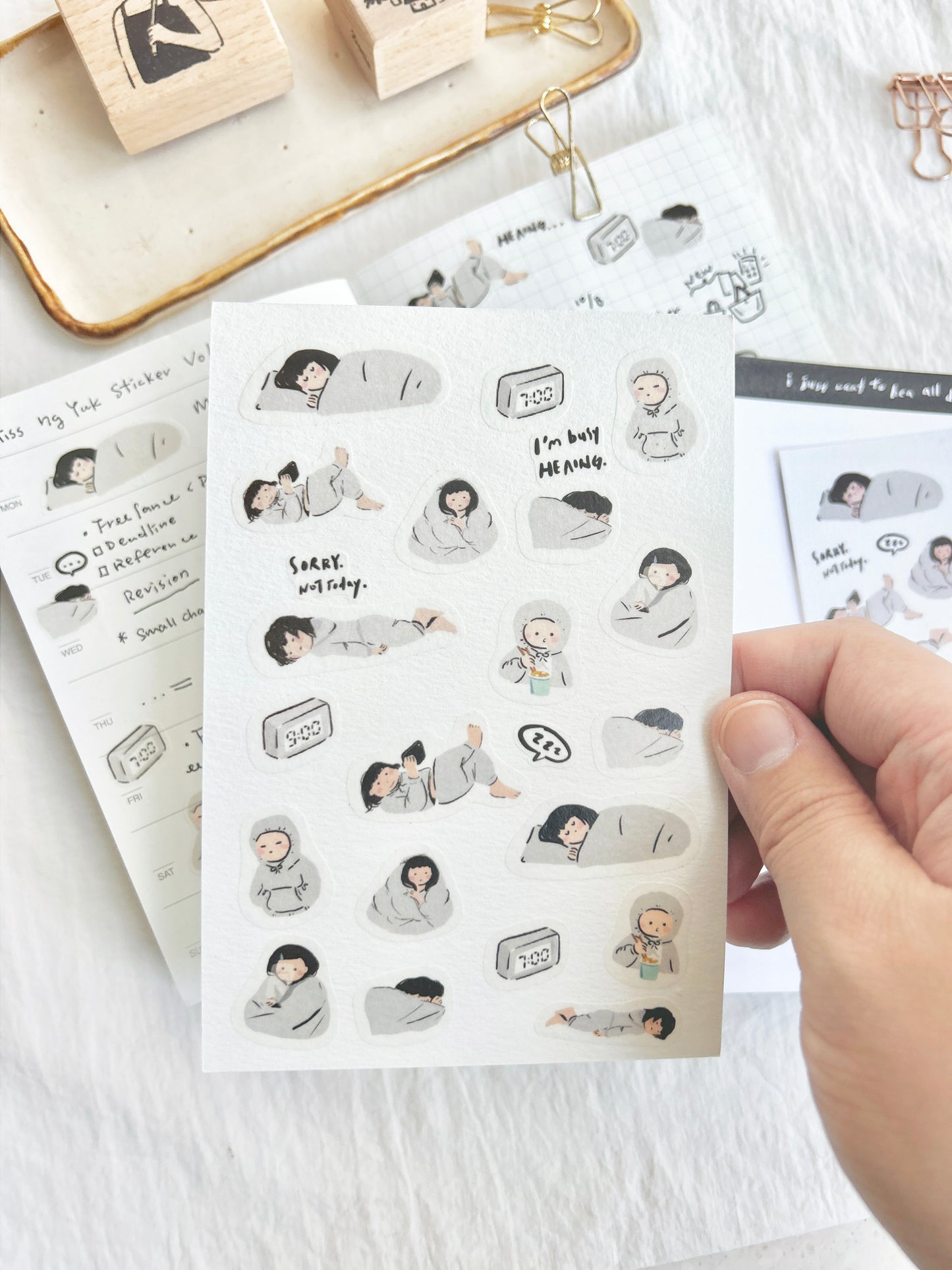 Miss Ng Yuk Sticker Sheet Vol.1 Daily life