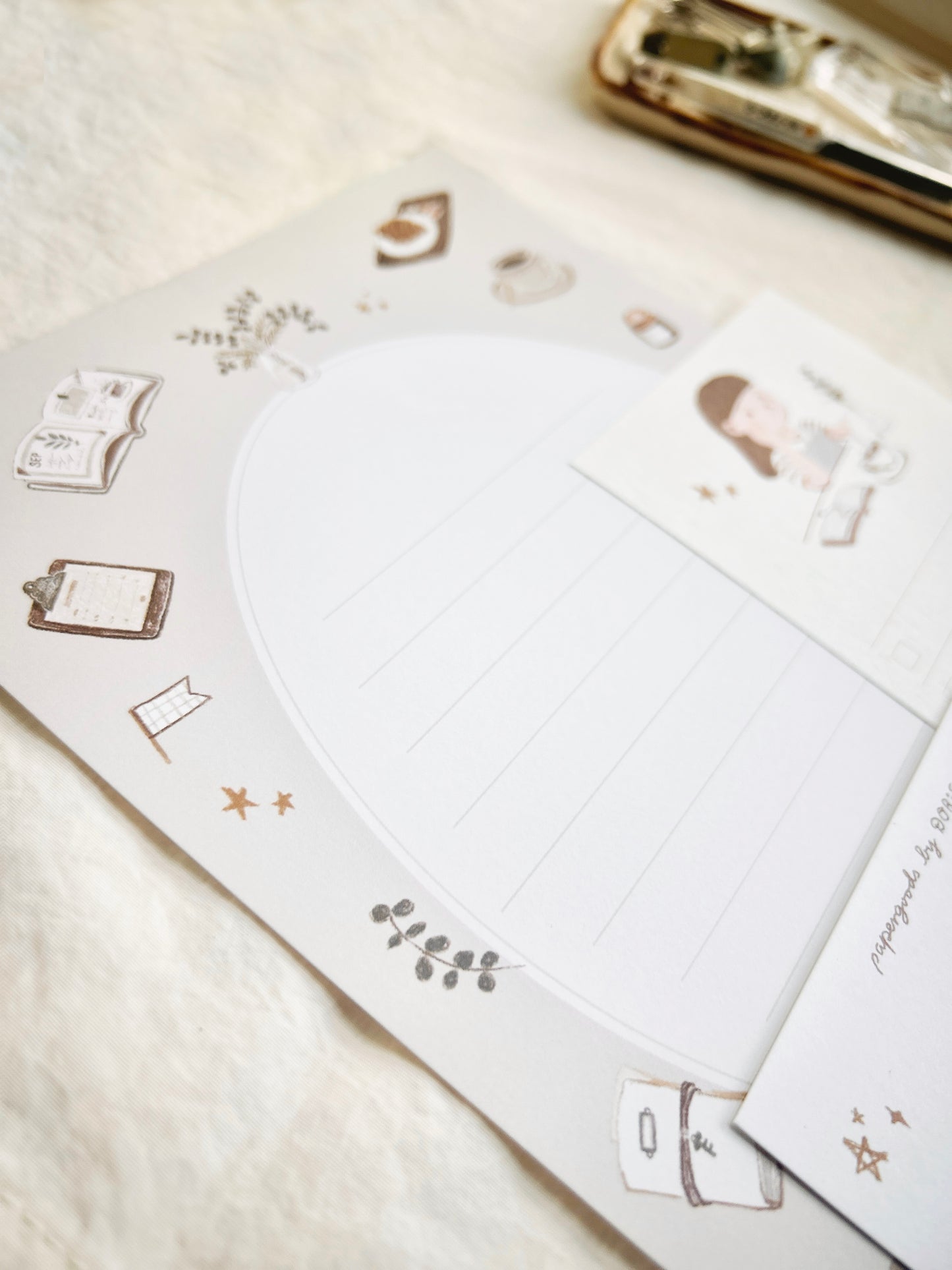 Journaling at a Café Letter and Memo Mix Pack