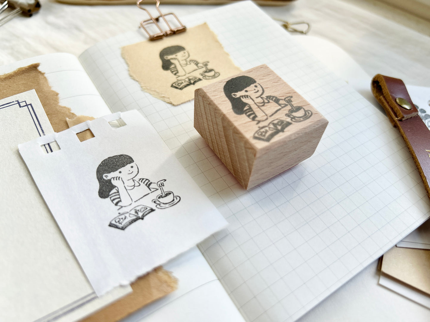 Drinking Tea Stamp
