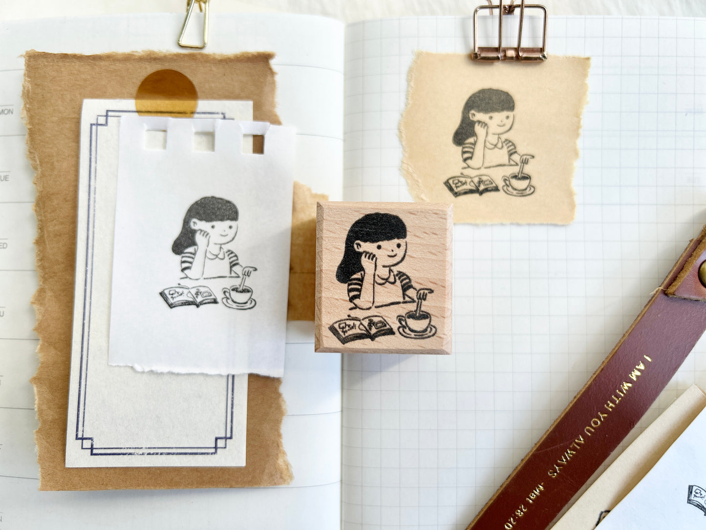 Drinking Tea Stamp