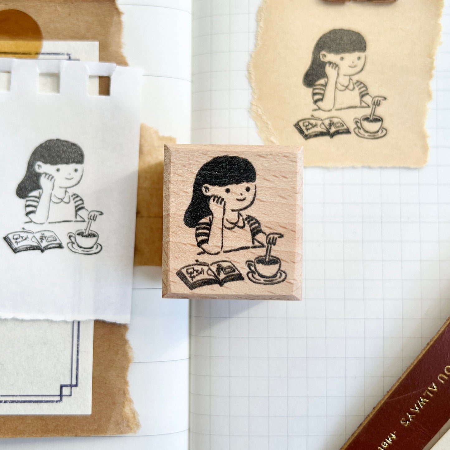 Drinking Tea Stamp