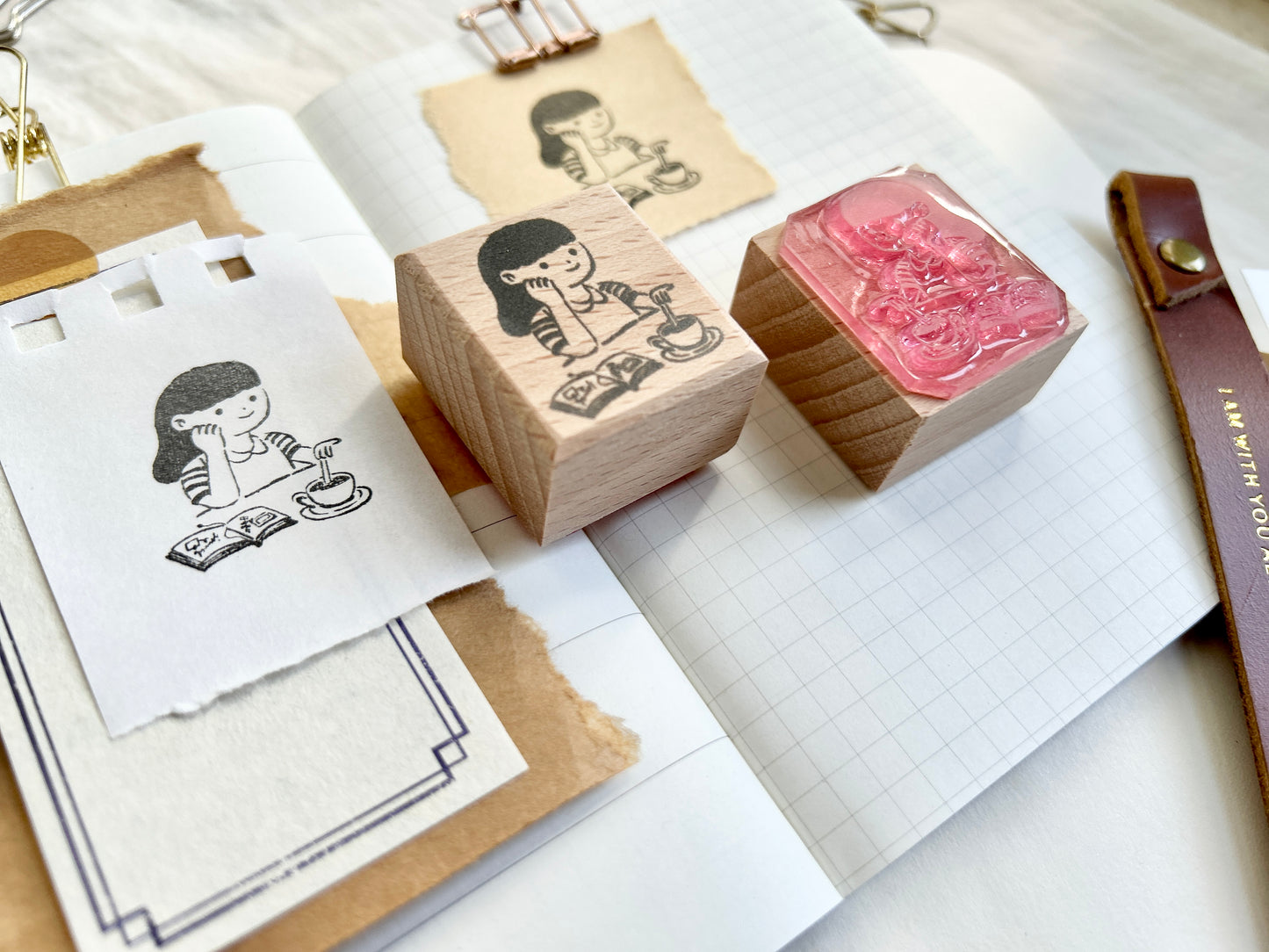 Drinking Tea Stamp
