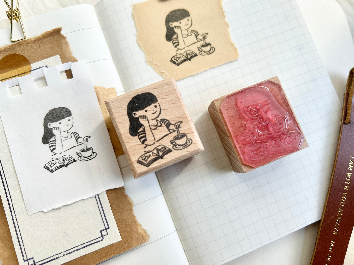 Drinking Tea Stamp