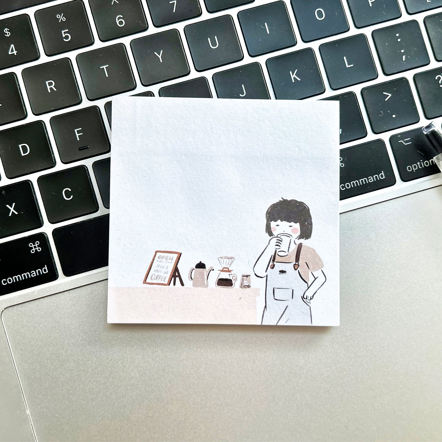 Sleepy Barista Memo Pad