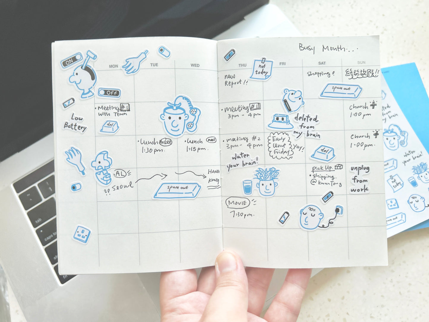Human Robot Sticker Sheet