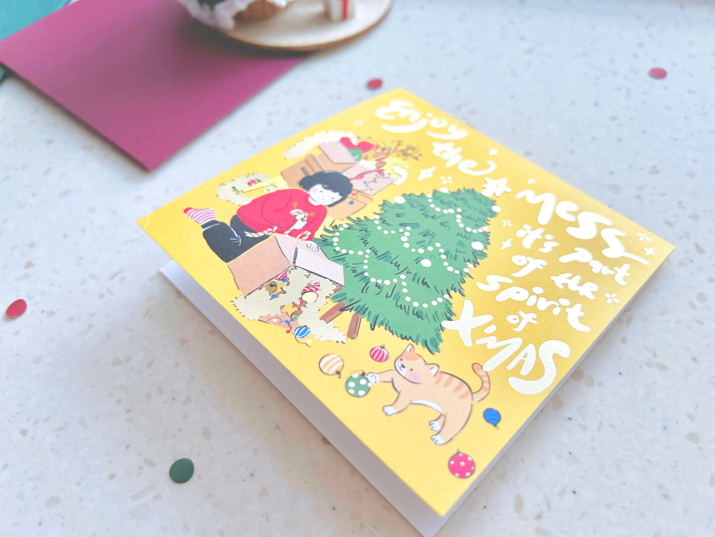 Have A Messy Christmas Christmas Card