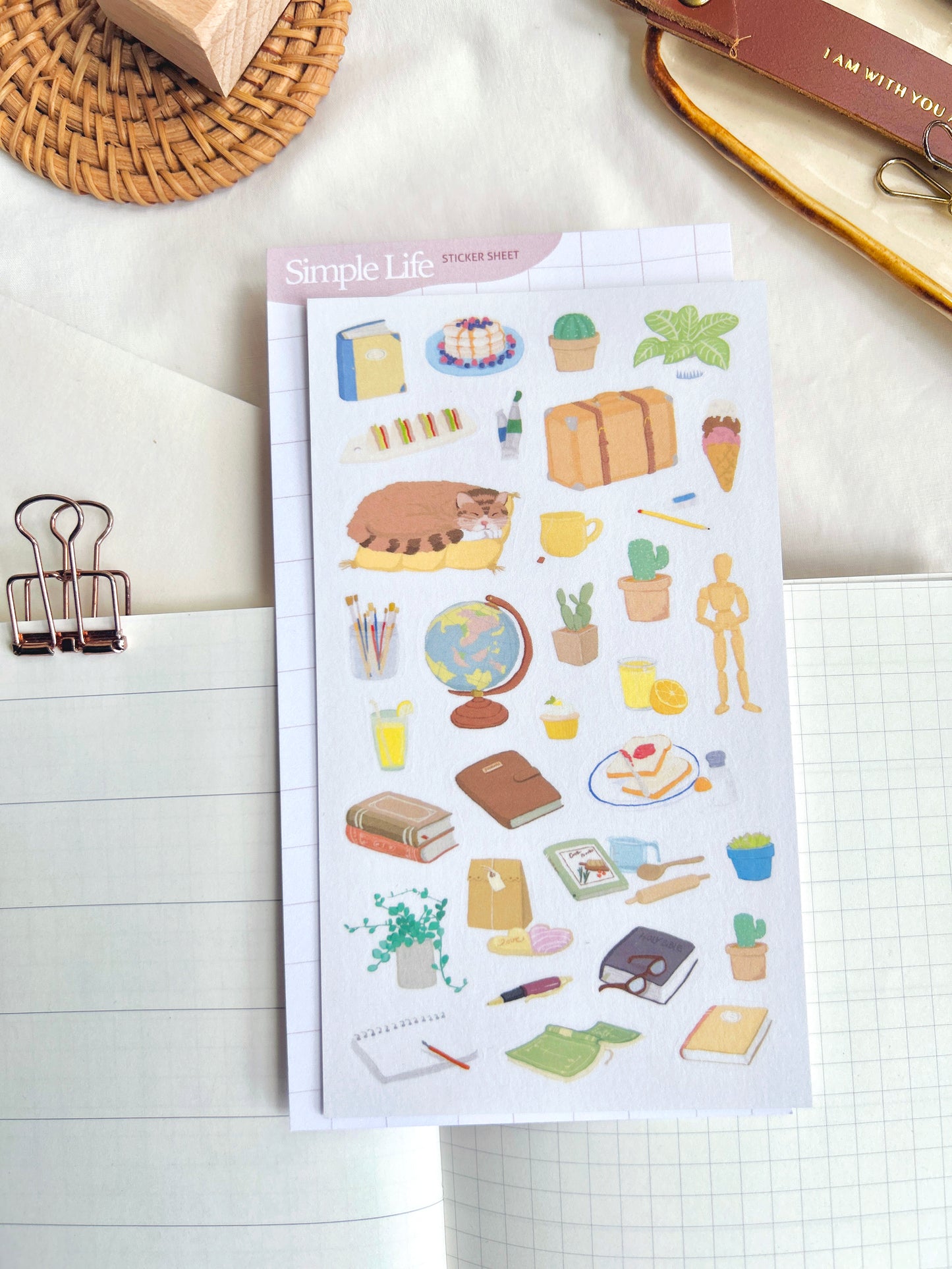 Simple Life Theme Sticker Sheet