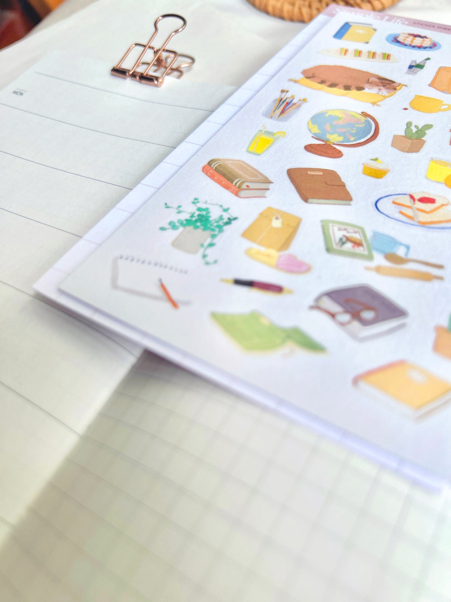Simple Life Theme Sticker Sheet