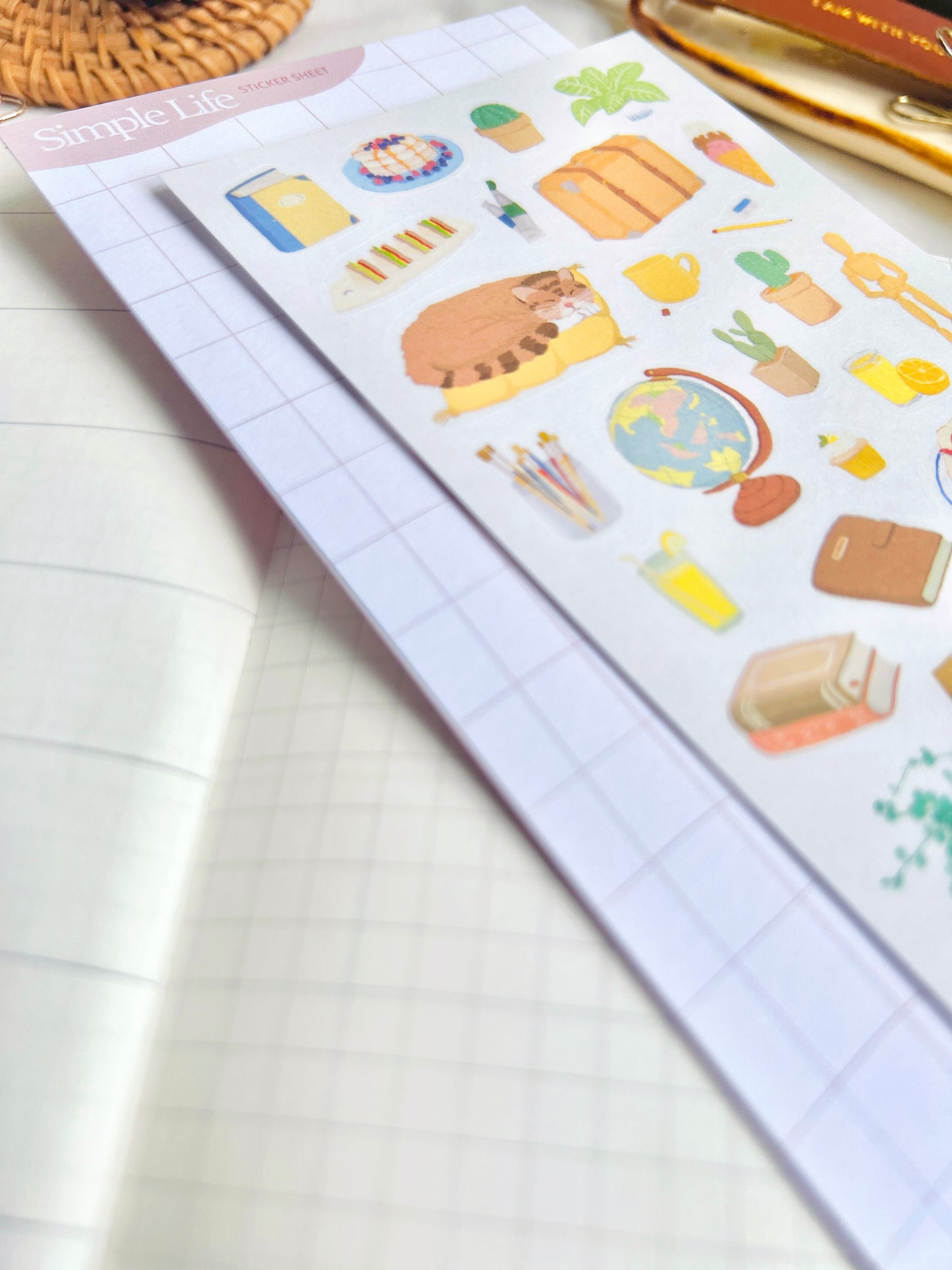 Simple Life Theme Sticker Sheet