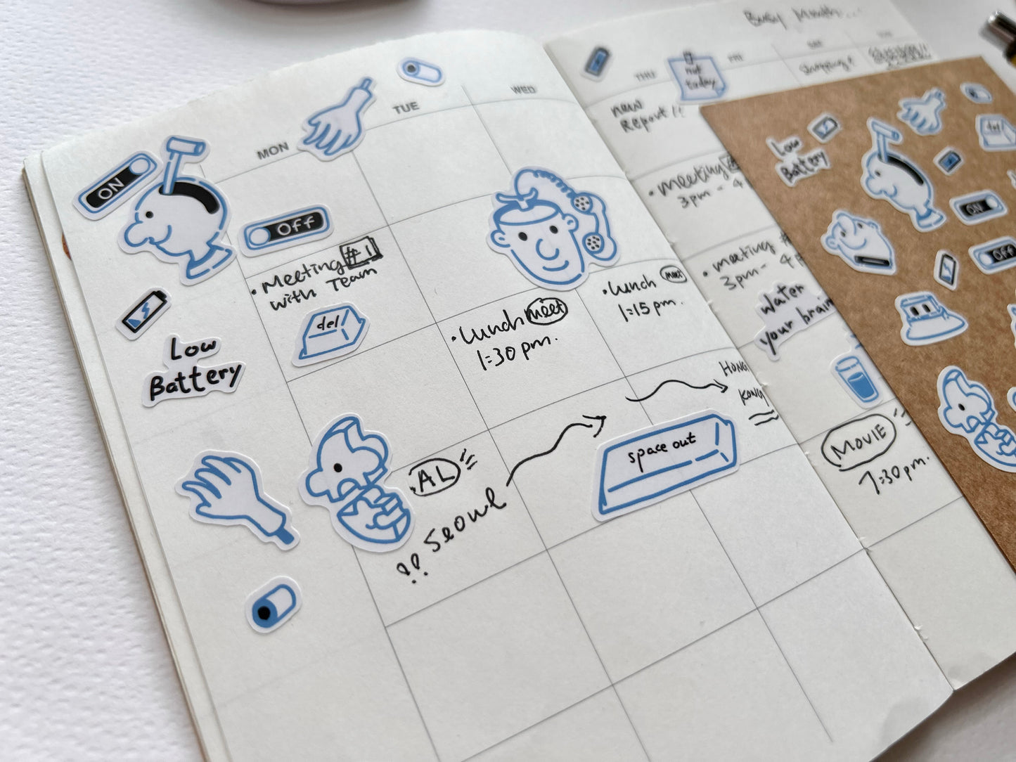 Human Robot Sticker Sheet