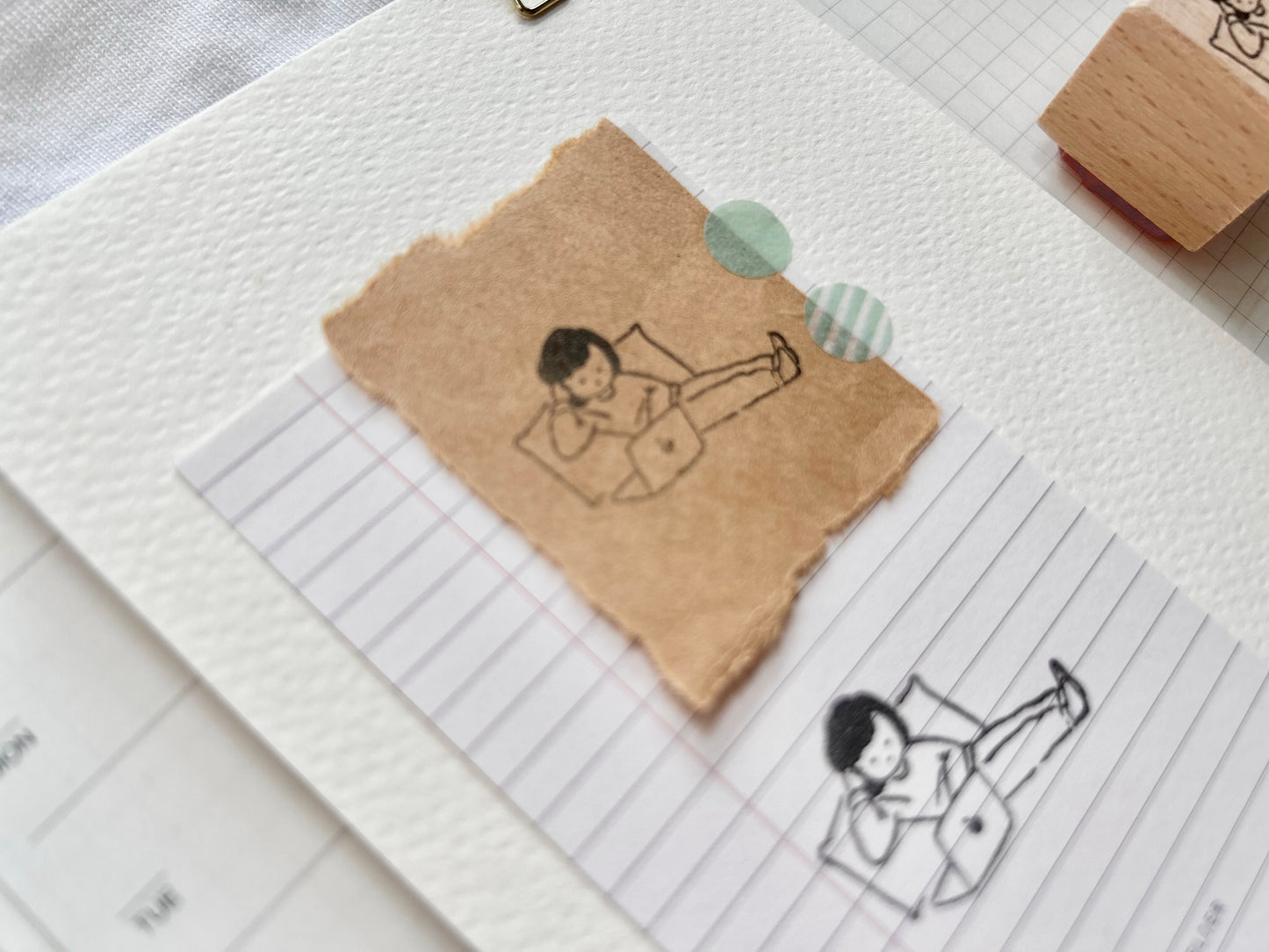 Miss Ng Yuk Chilling with Computer Stamp