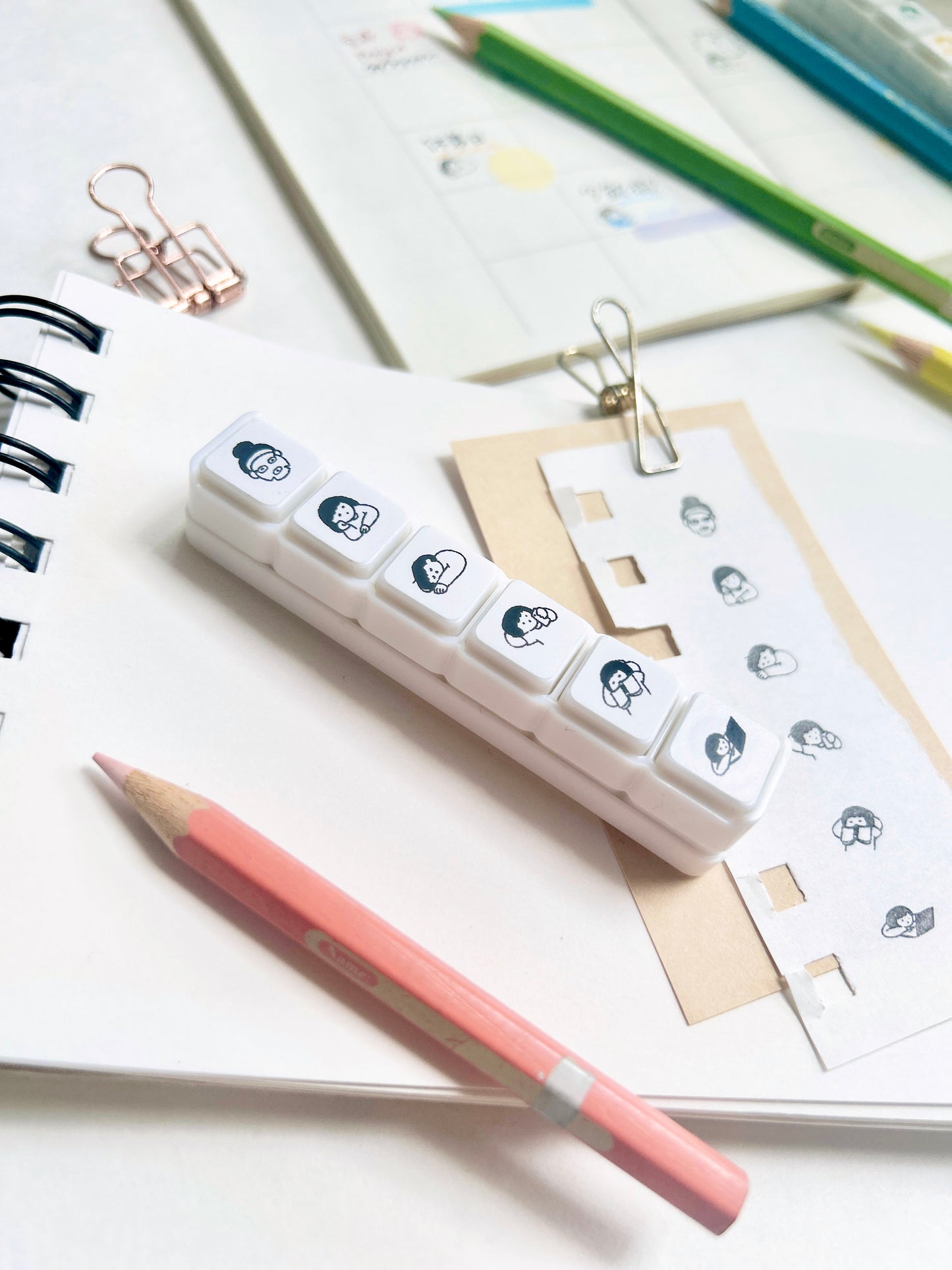 Miss Ng Yuk 6 in 1 Push-Button Stamps | Daily Lazy Vibe