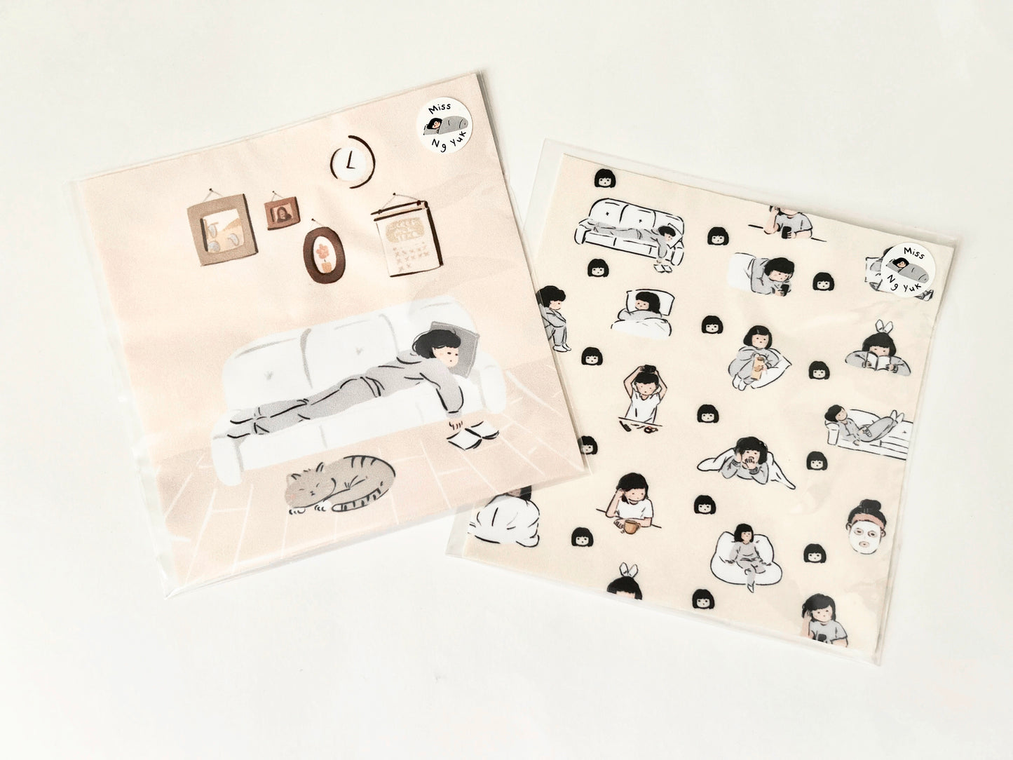 Miss Ng Yuk Patterned Glass Cleaning Cloth