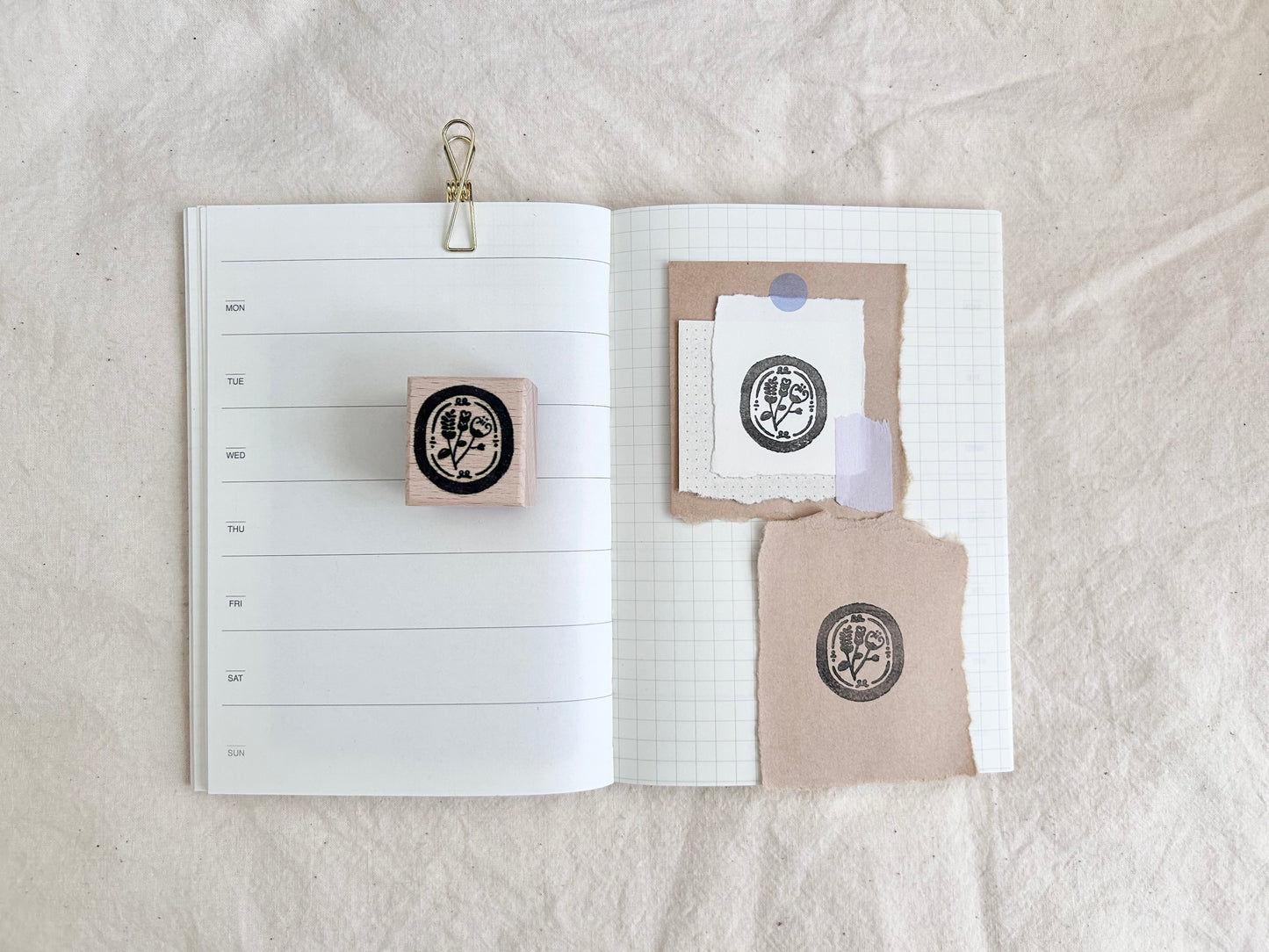 Summer Flower Frame Stamp