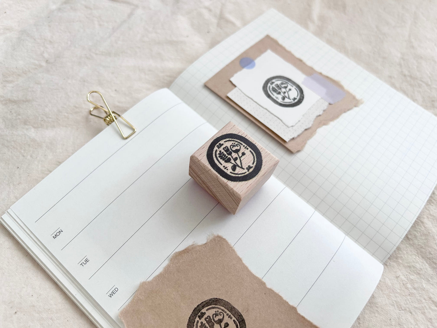 Summer Flower Frame Stamp