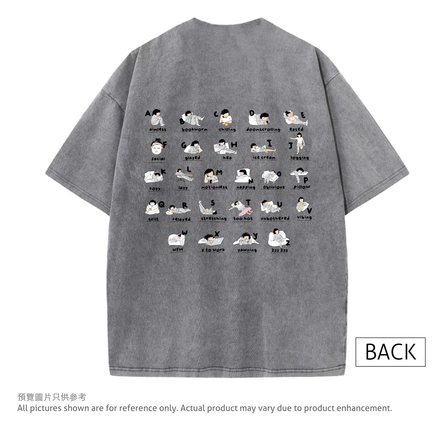 Miss Ng Yuk 26 Stages Washed T Shirt (Double Side Printed)