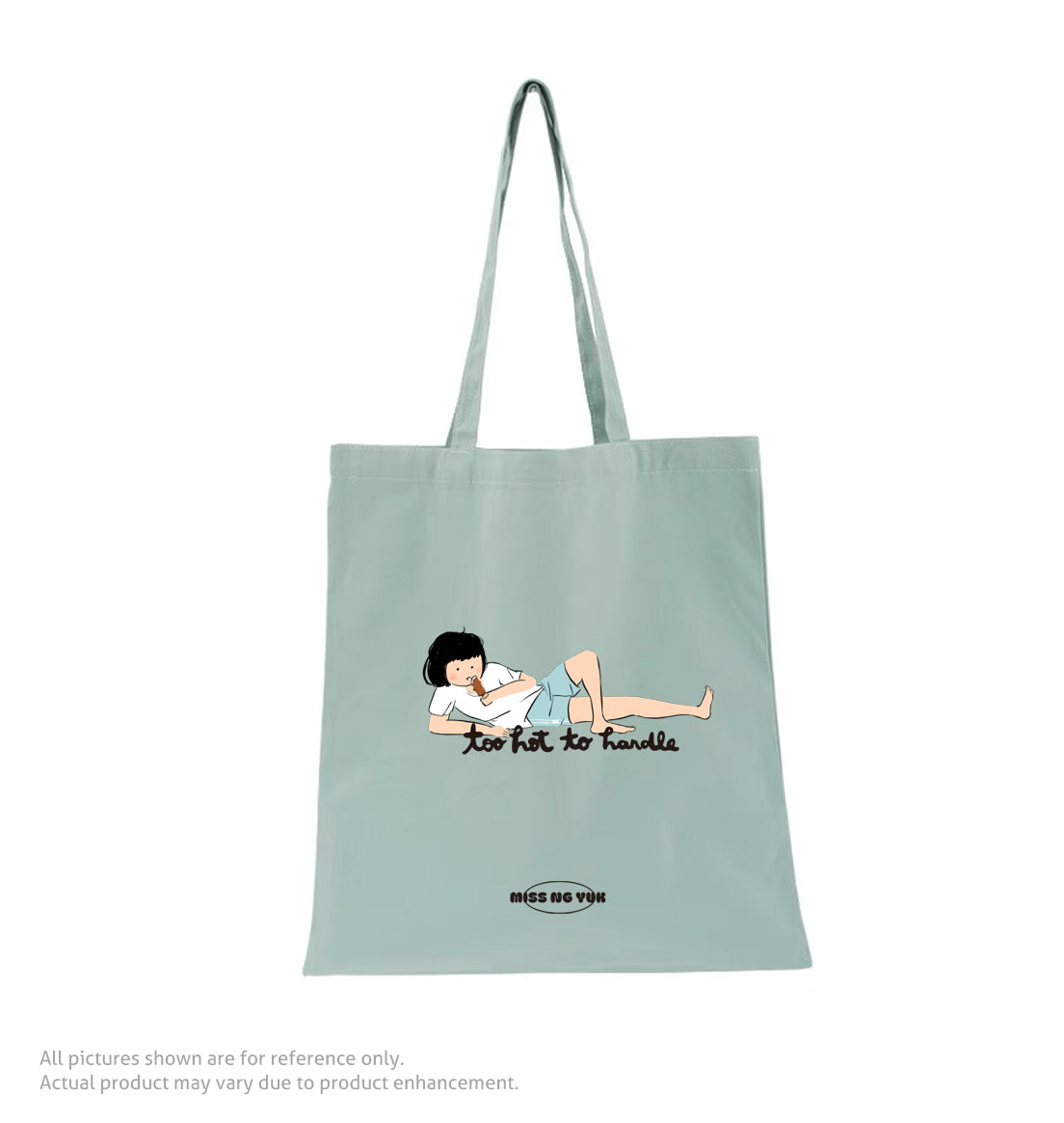 Miss Ng Yuk Too Hot to Handle Green Tote Bag