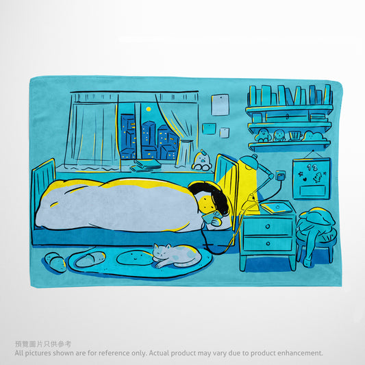 吳郁小姐與電話的糜爛生活 法蘭絨毛毯