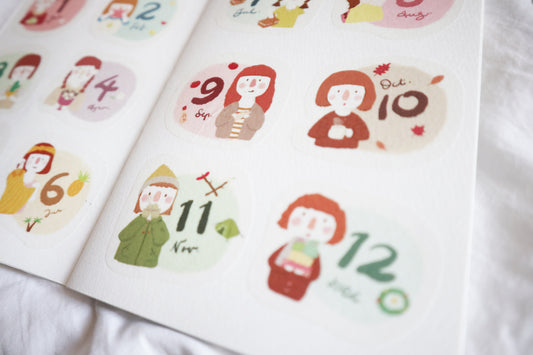 12 Months Sticker Pack
