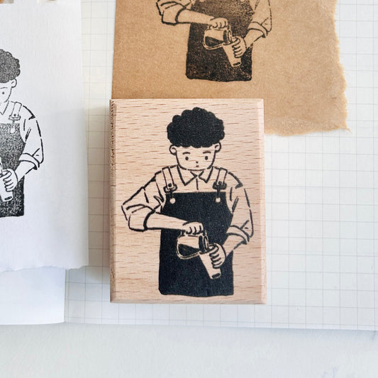 The Barista Stamp (Male ver.)