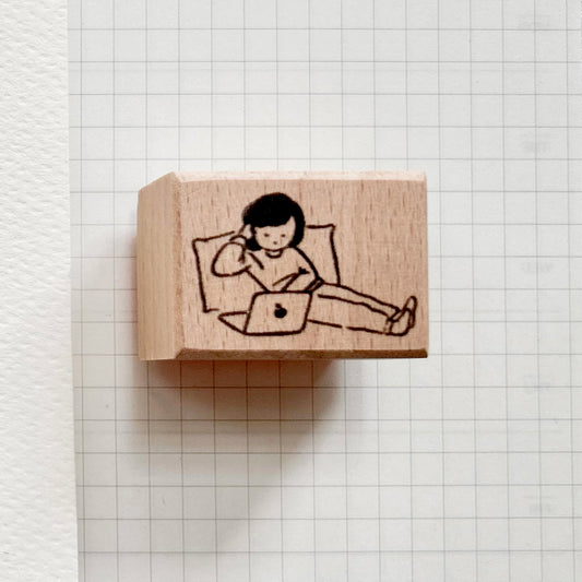 Miss Ng Yuk Chilling with Computer Stamp