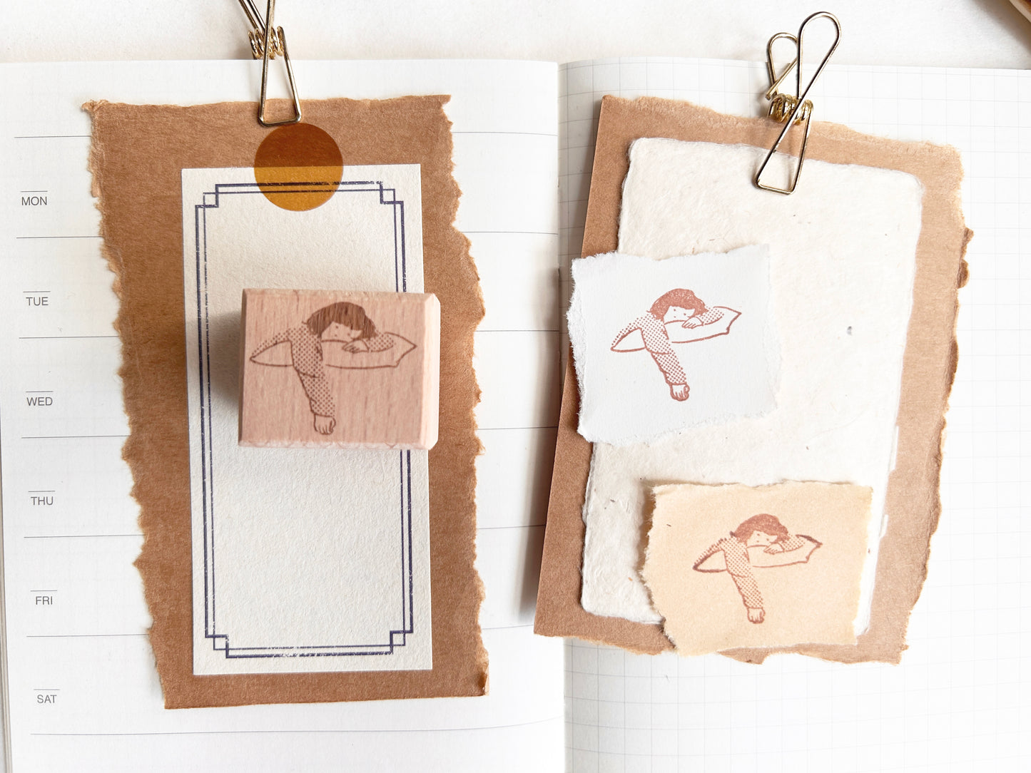 Miss Ng Yuk Lay on Cushion Stamp