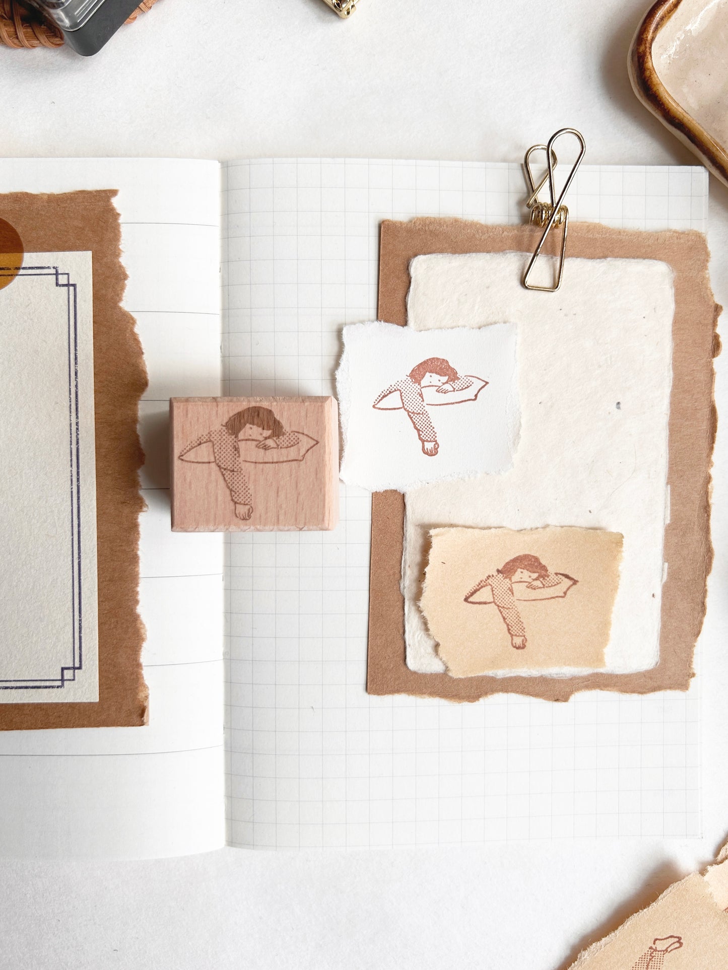 Miss Ng Yuk Lay on Cushion Stamp