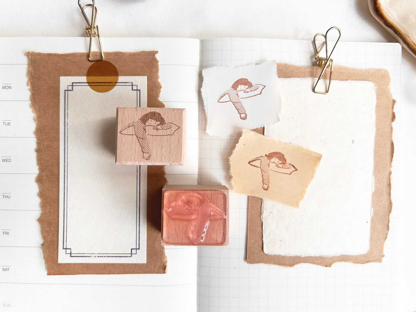 Miss Ng Yuk Lay on Cushion Stamp