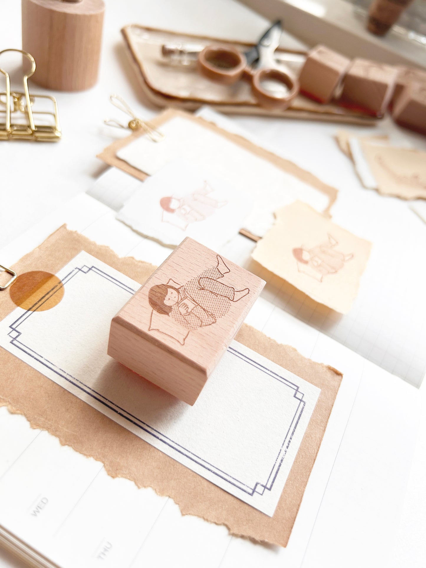 Miss Ng Yuk Read in Bed Stamp