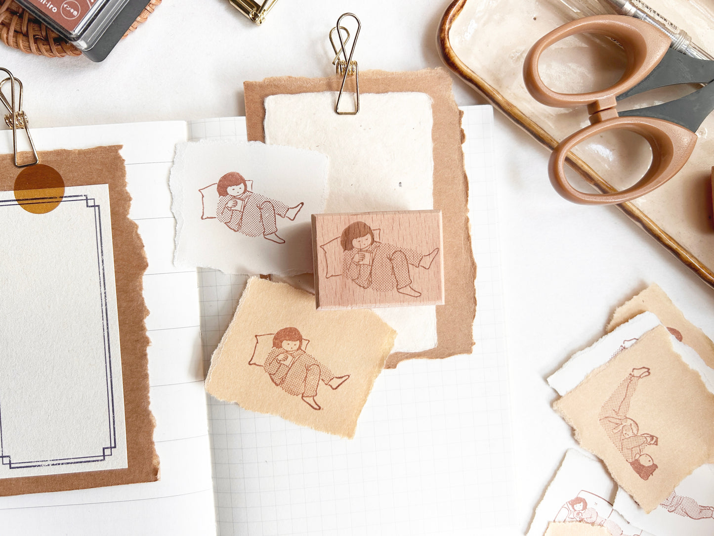 Miss Ng Yuk Read in Bed Stamp