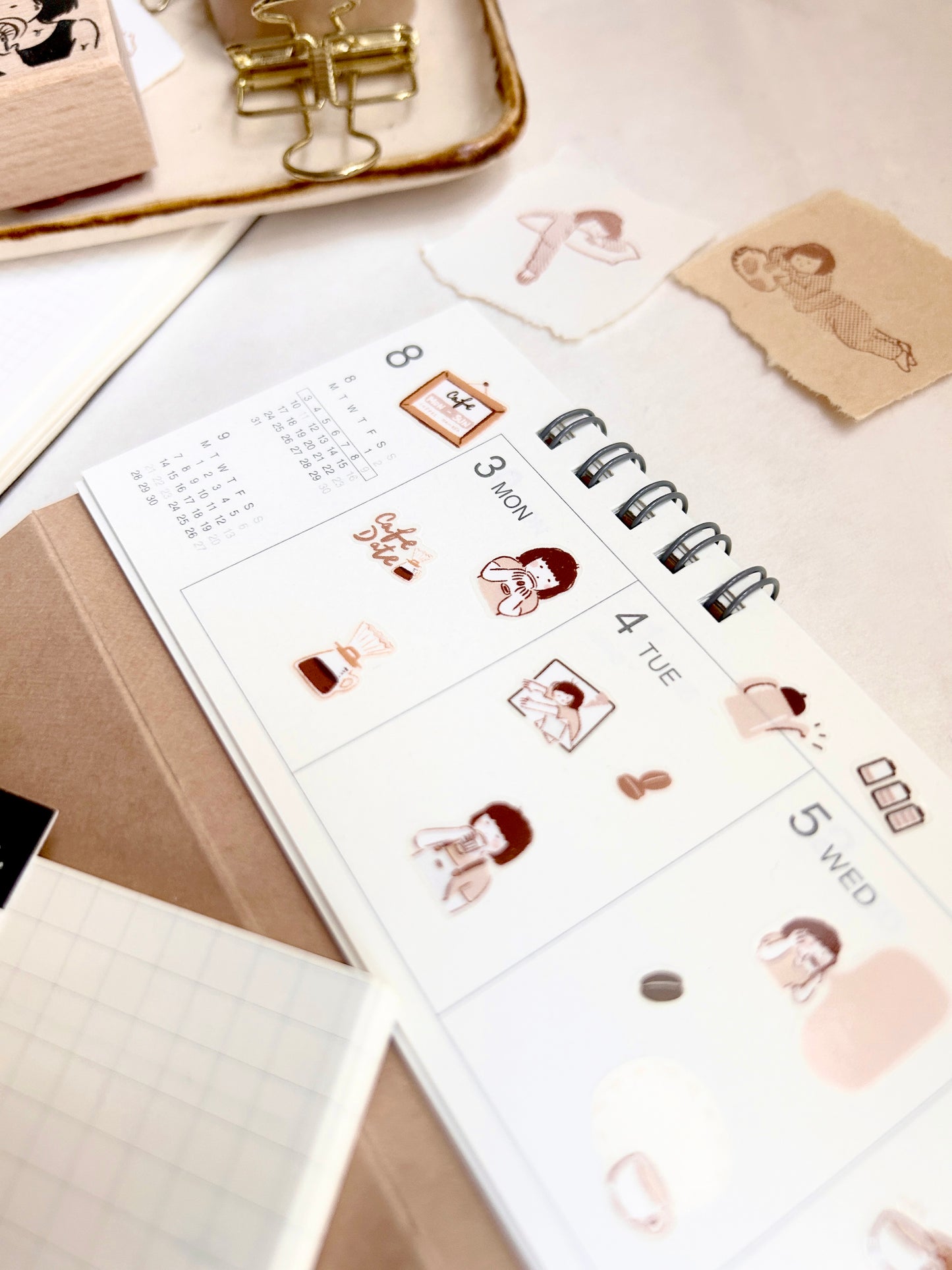Miss Ng Yuk Sticker Sheet Vol.8 Coffee Addict