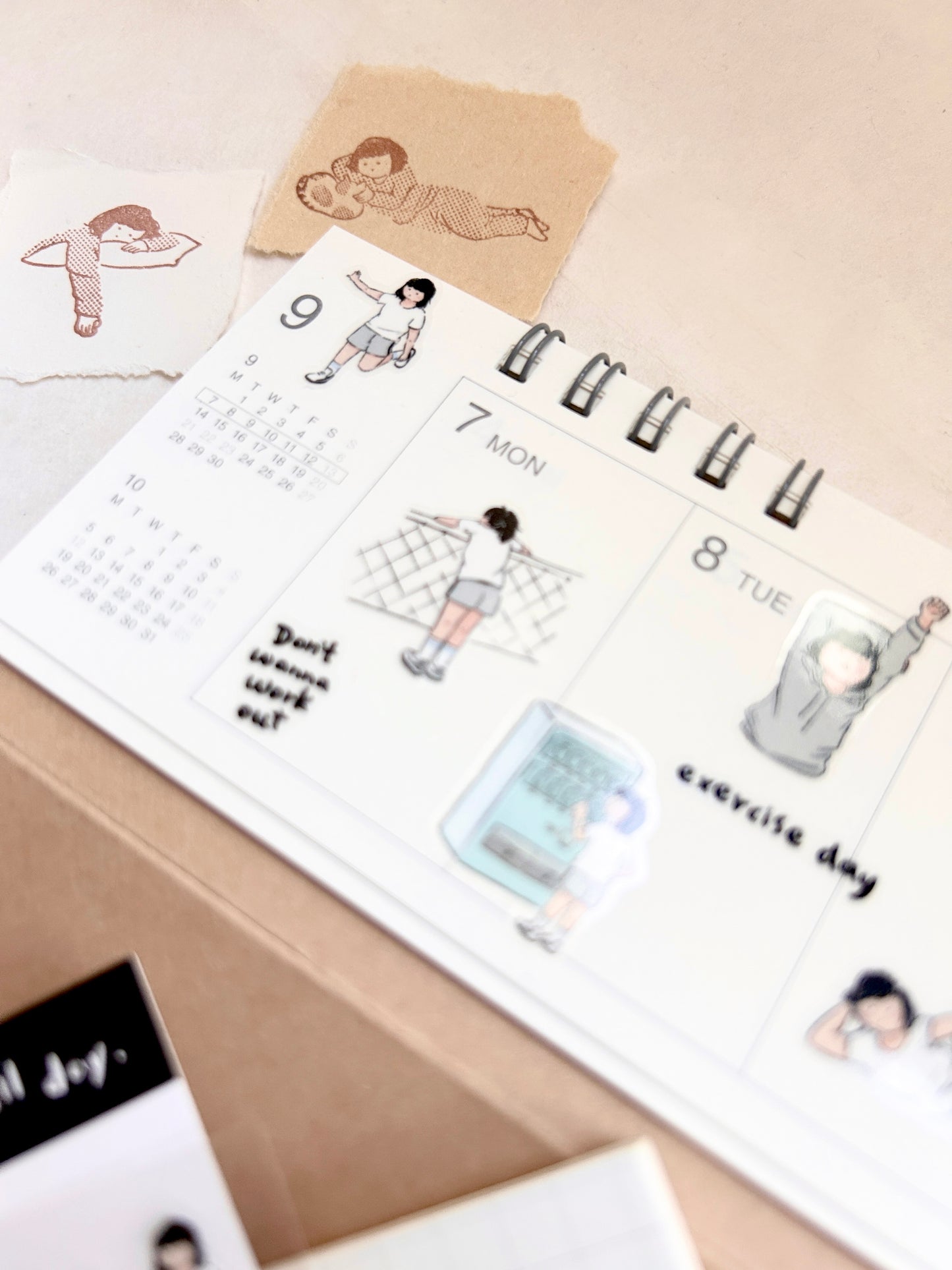 Miss Ng Yuk Sticker Sheet Vol.9 Tries to Exercise